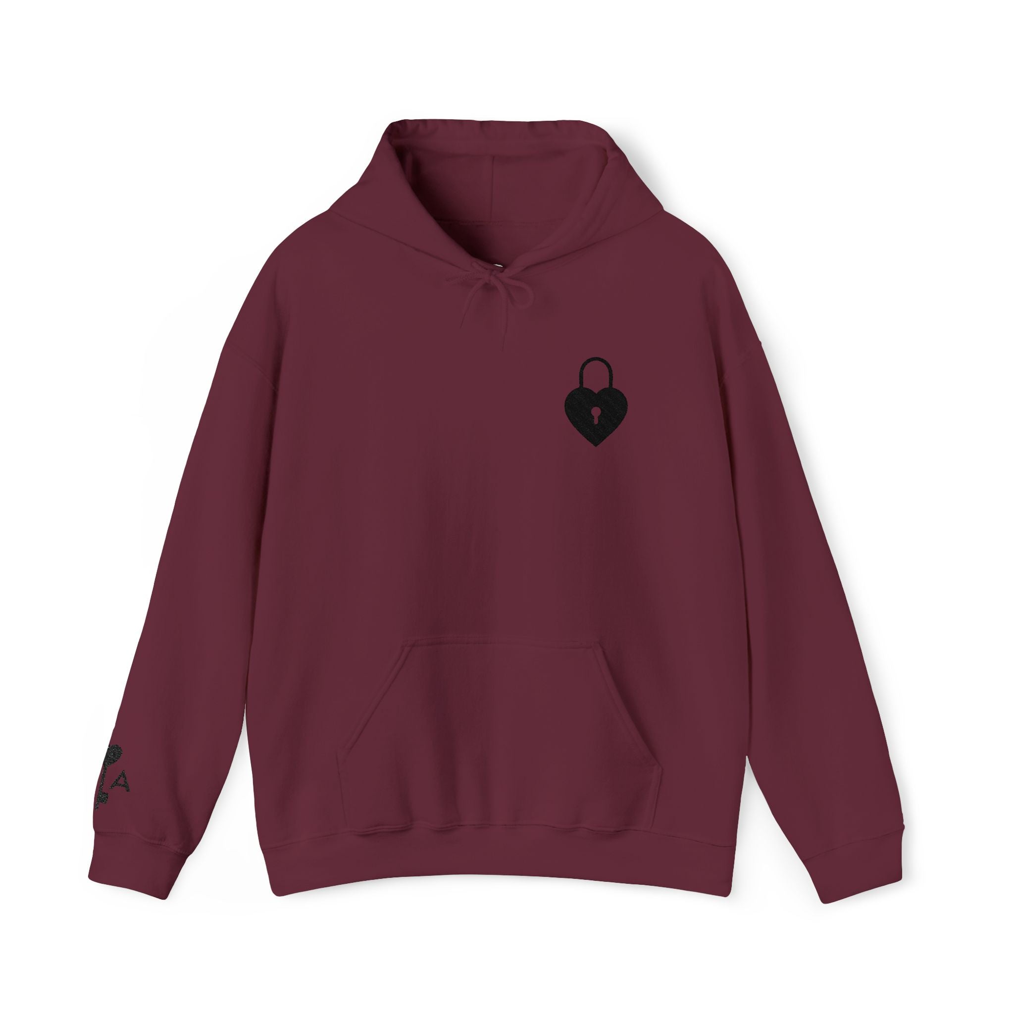 Valentine Hoodie Locked Heart Key | Couples Pullover Hoodie Sold Separately