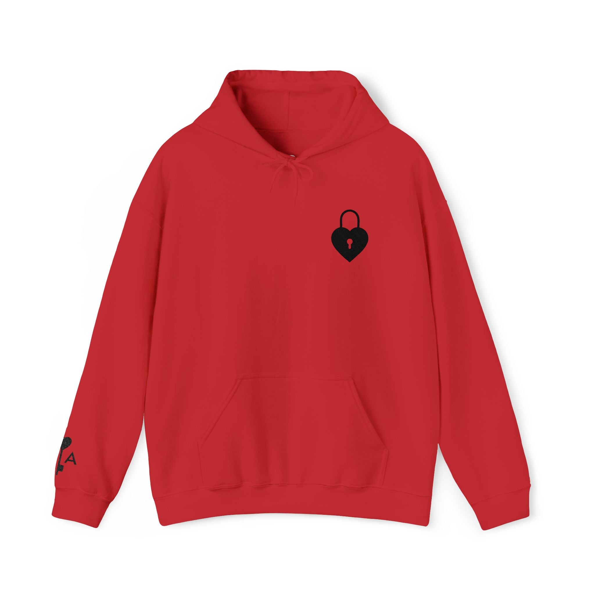 Valentine Hoodie Locked Heart Key | Couples Pullover Hoodie Sold Separately
