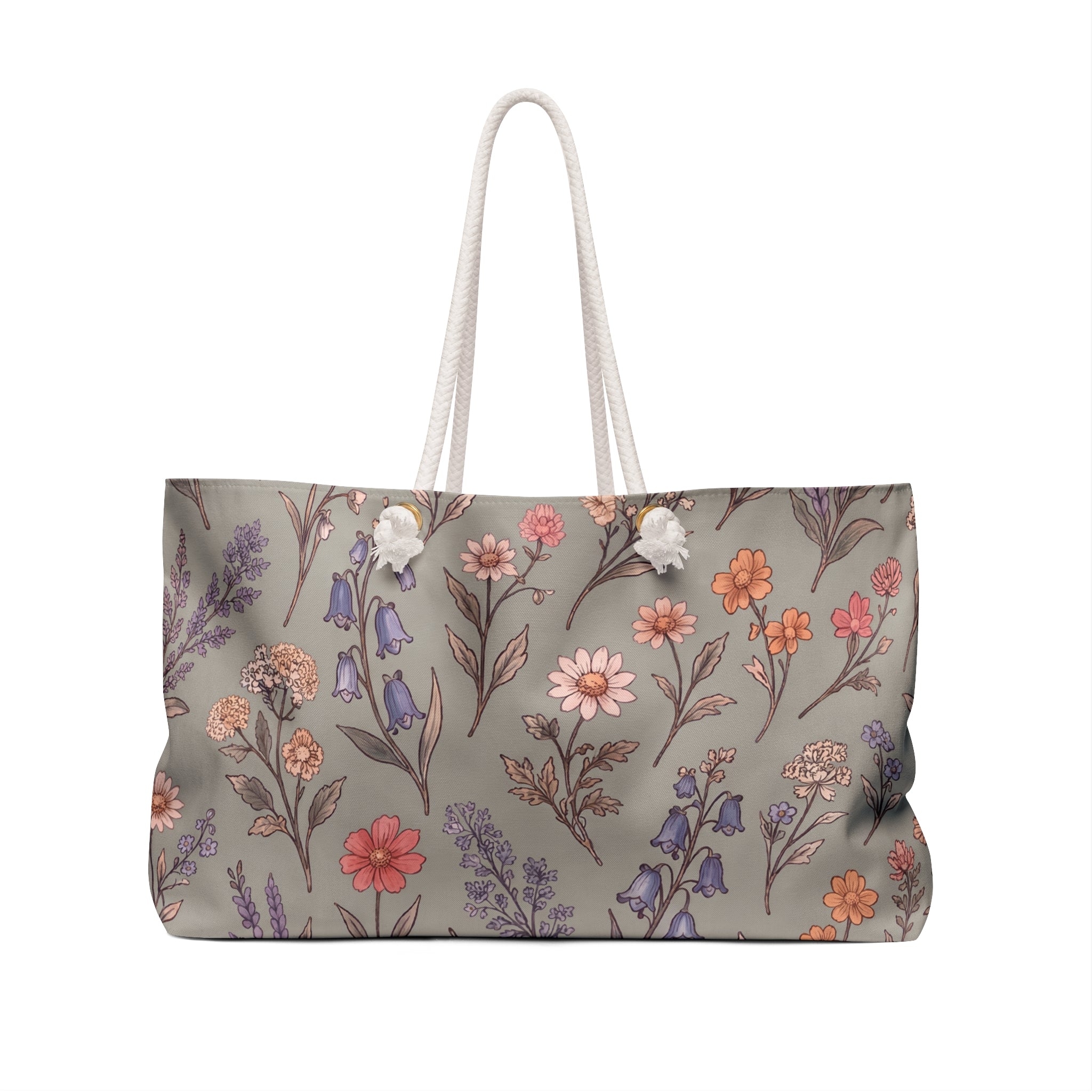 Spring Has Sprung in Morning Mist Weekender Tote Bag — Oversized