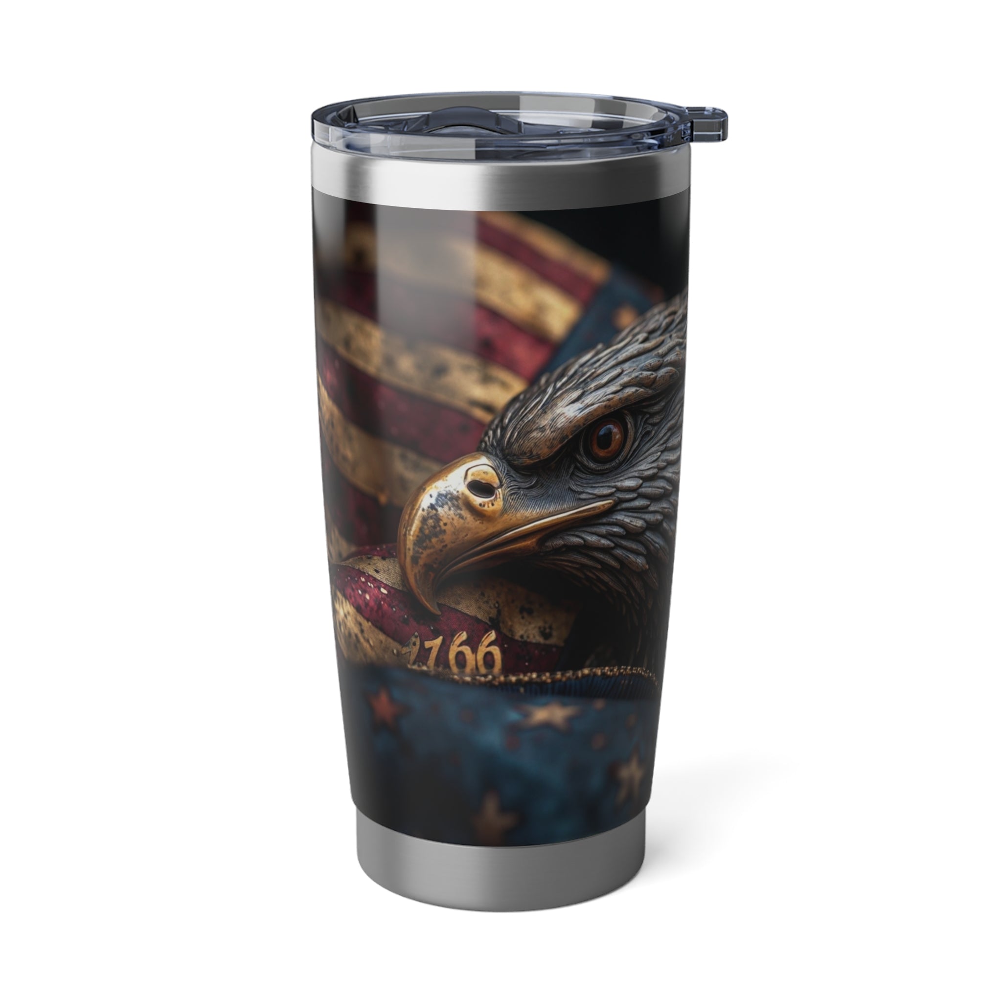 Patriotic Eagle Flag Mug, 4th of July Gift, American Pride 20 oz Tumbler