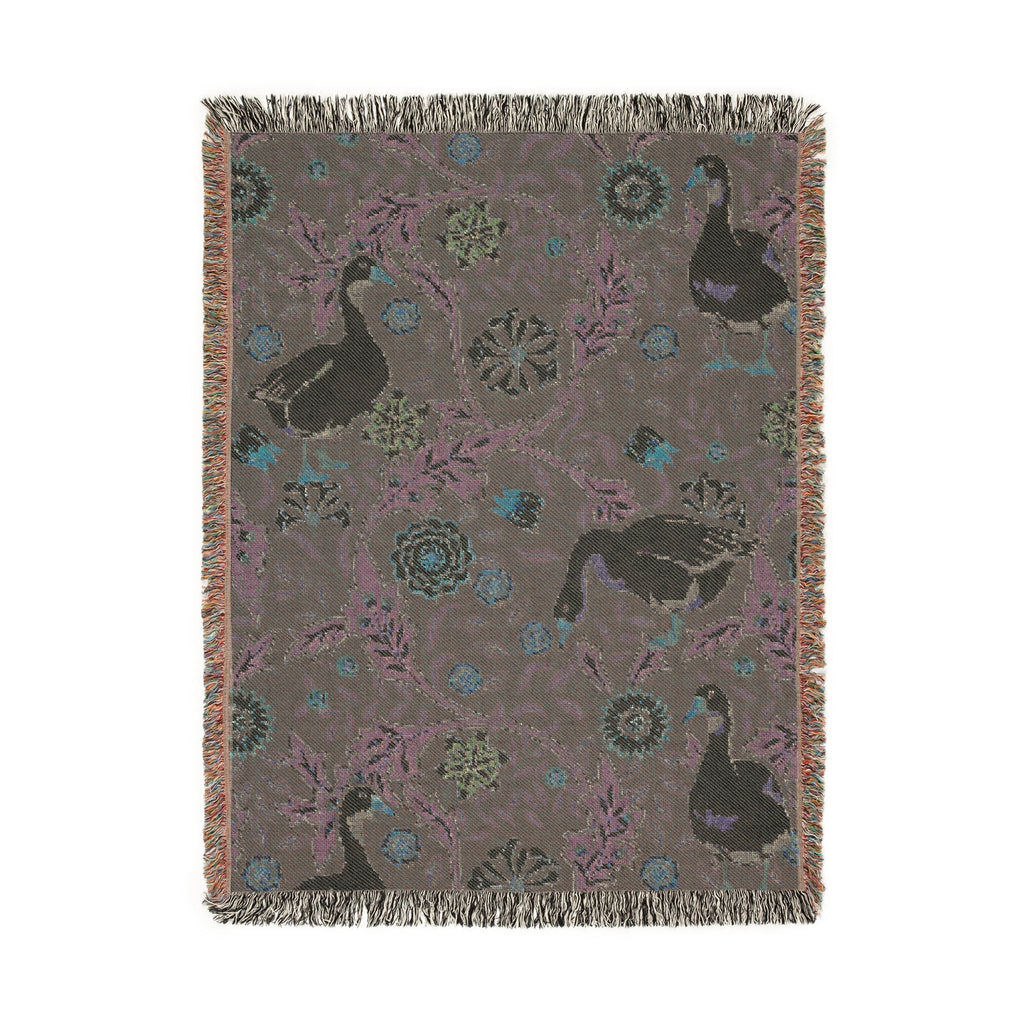 Thistle & Wing | Verdant Bloom Woven Blanket Printify