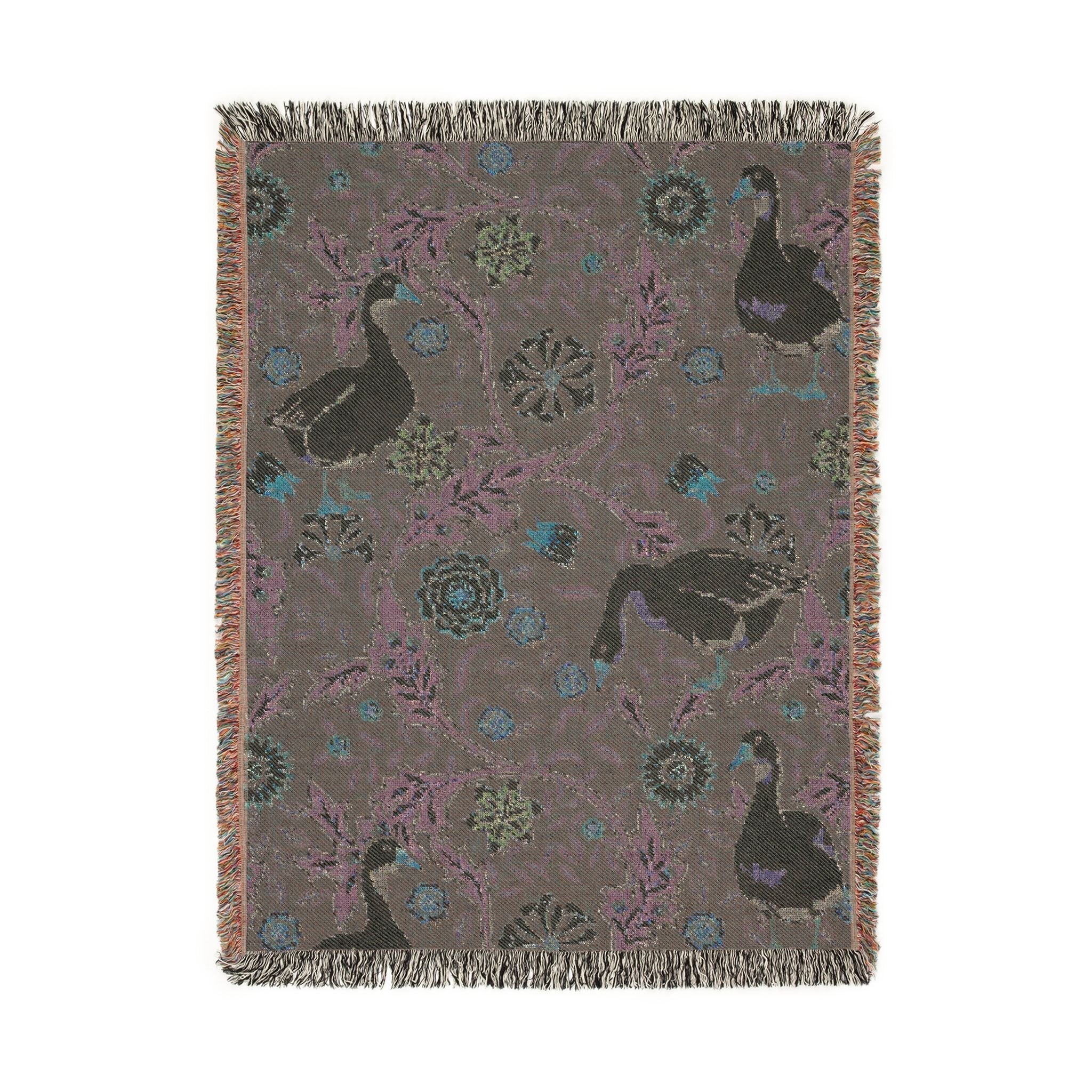 Thistle & Wing | Verdant Bloom Woven Blanket Printify