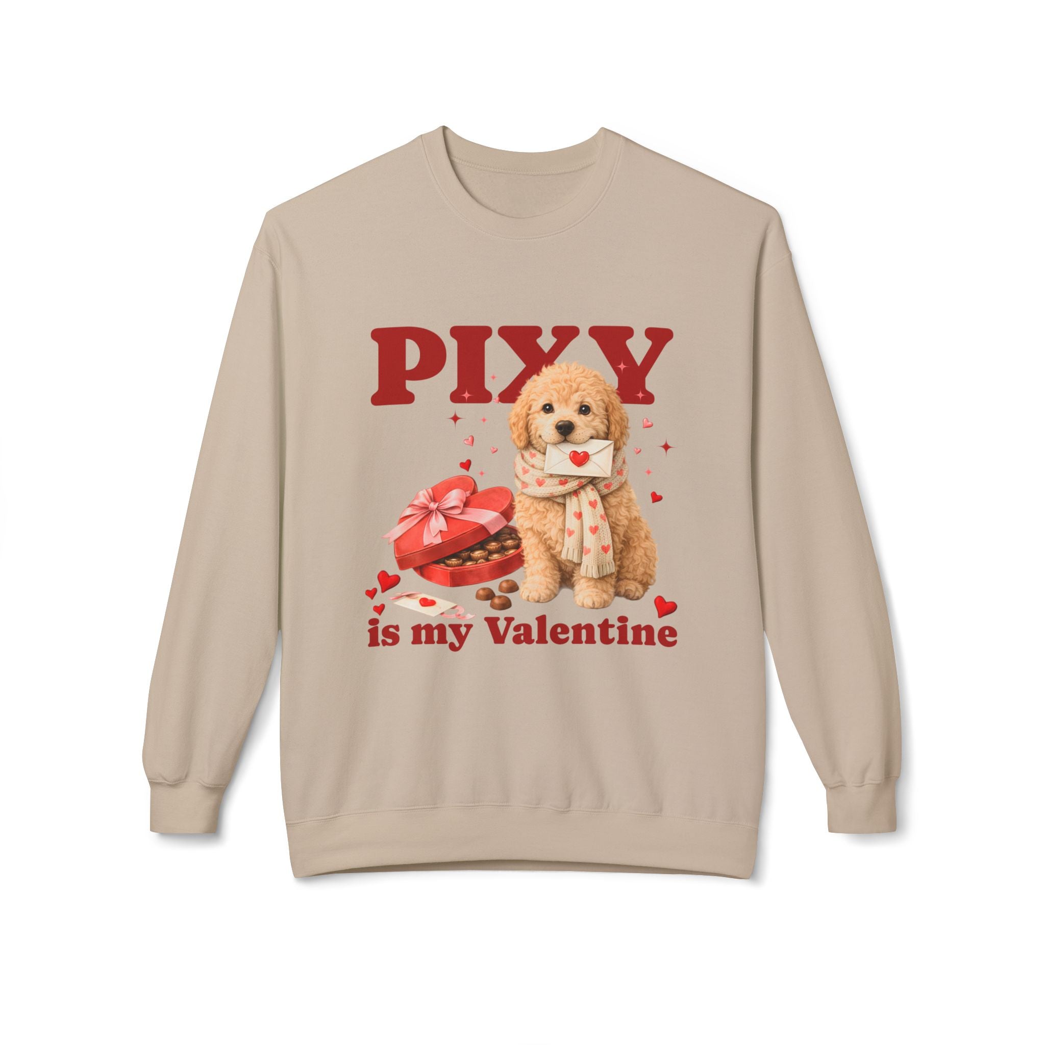 Goldendoodle Matching Dog & Owner Valentine Shirts | Custom Dog Mom Pullover Sweatshirt and Dog Hoodie Set
