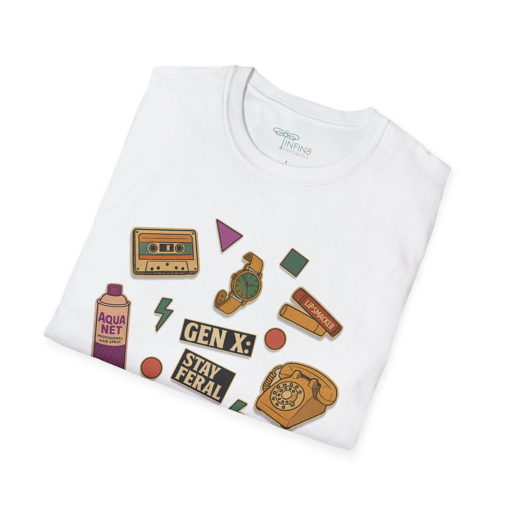 Gen-X Stay Feral Tee | Retro 80s 90s Nostalgia Shirt