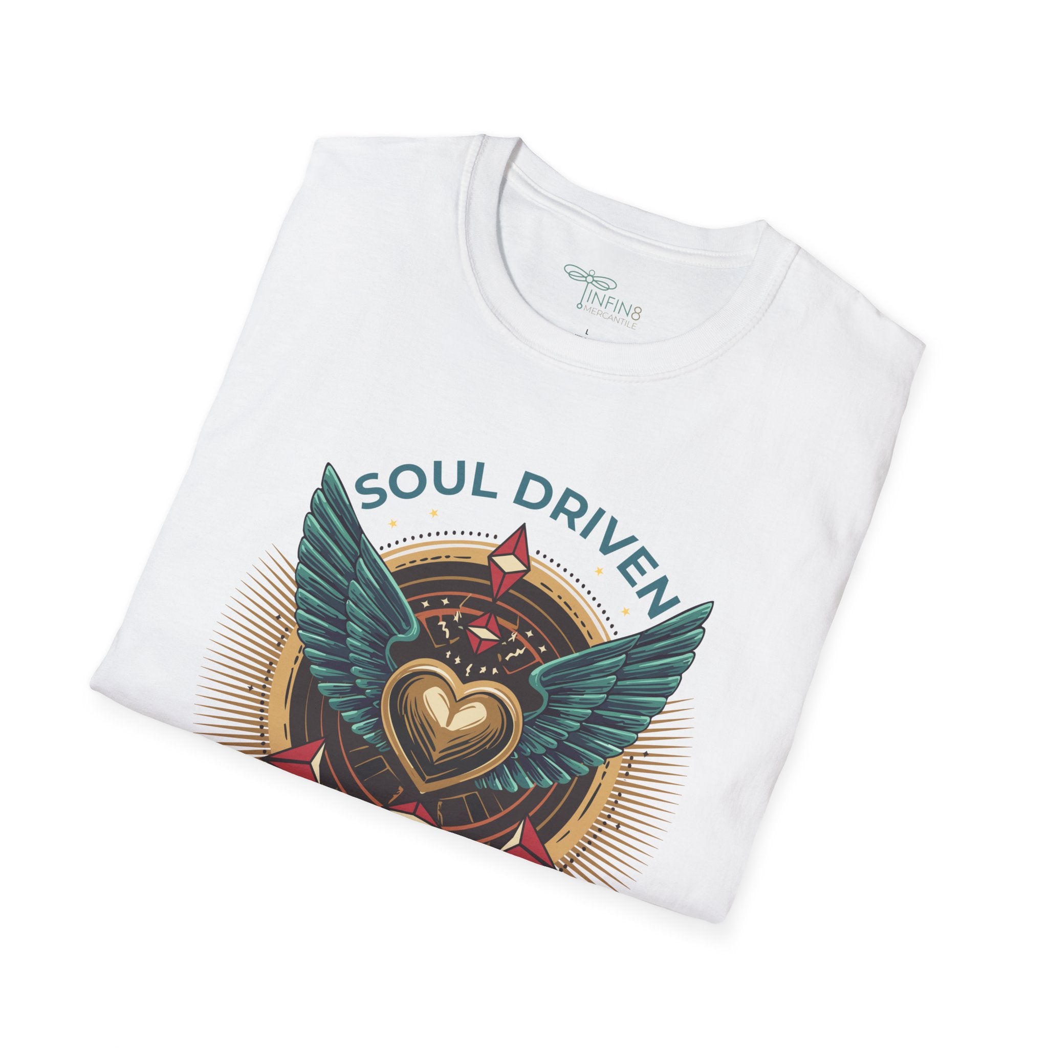 Soul Drive Algorithm T‑Shirt | Unisex Inspirational Tee for Creative Rebels, Frequency Raisers & Gen X Truth Tellers