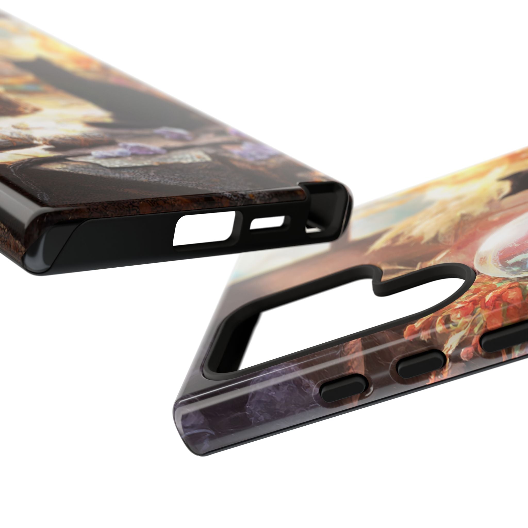 Crystal Phone case, Black Cat Case - Aesthetic Tough Case for Black Cat Lovers, Gift for Her, Witch Decor, Phone Protector, Home Vibes