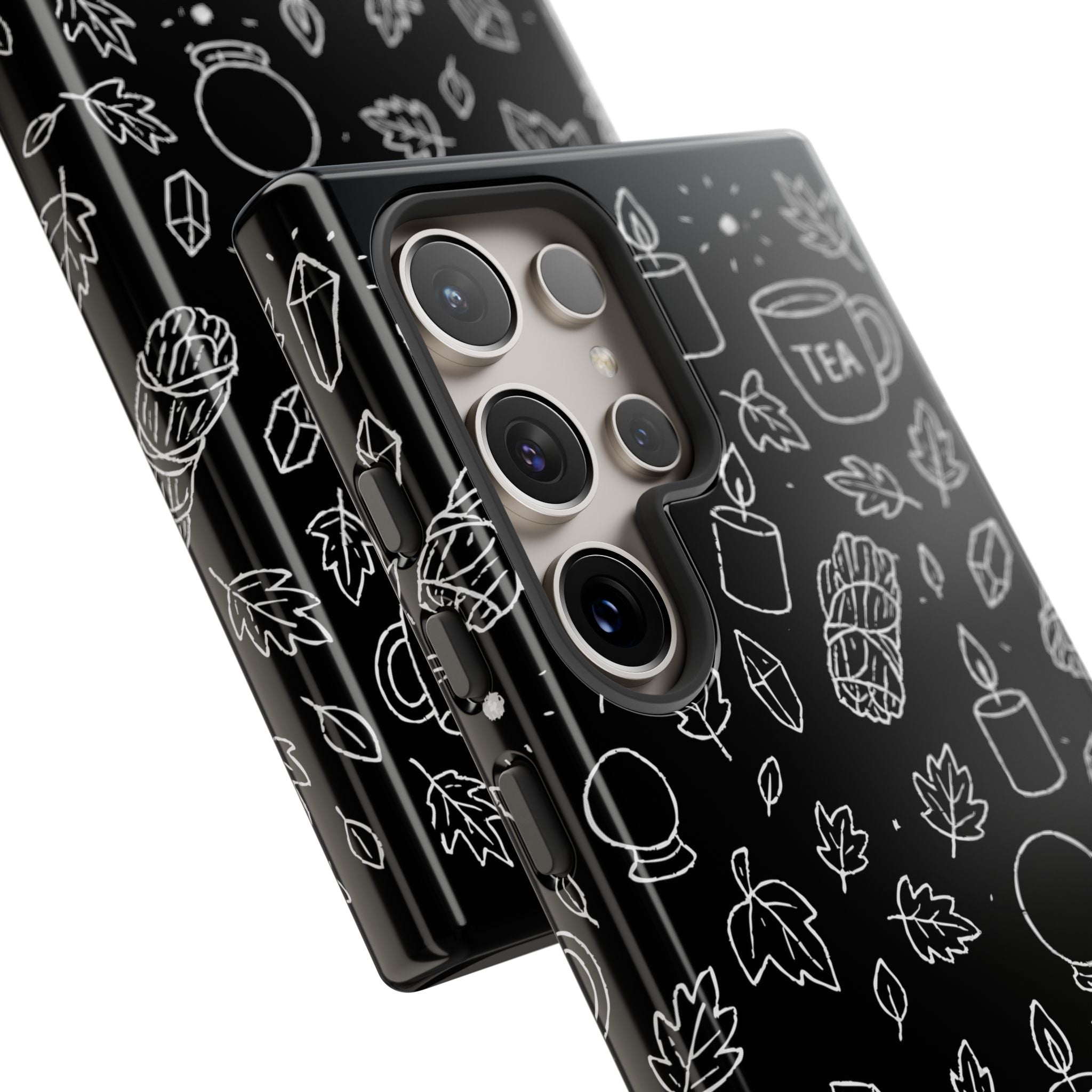 Spiritual Doodles Case, Crystal Phone case, Spiritual Doodles Case - Tough Case for Crystals Lovers, Gift for Her, Witch Decor, Phone Vibes