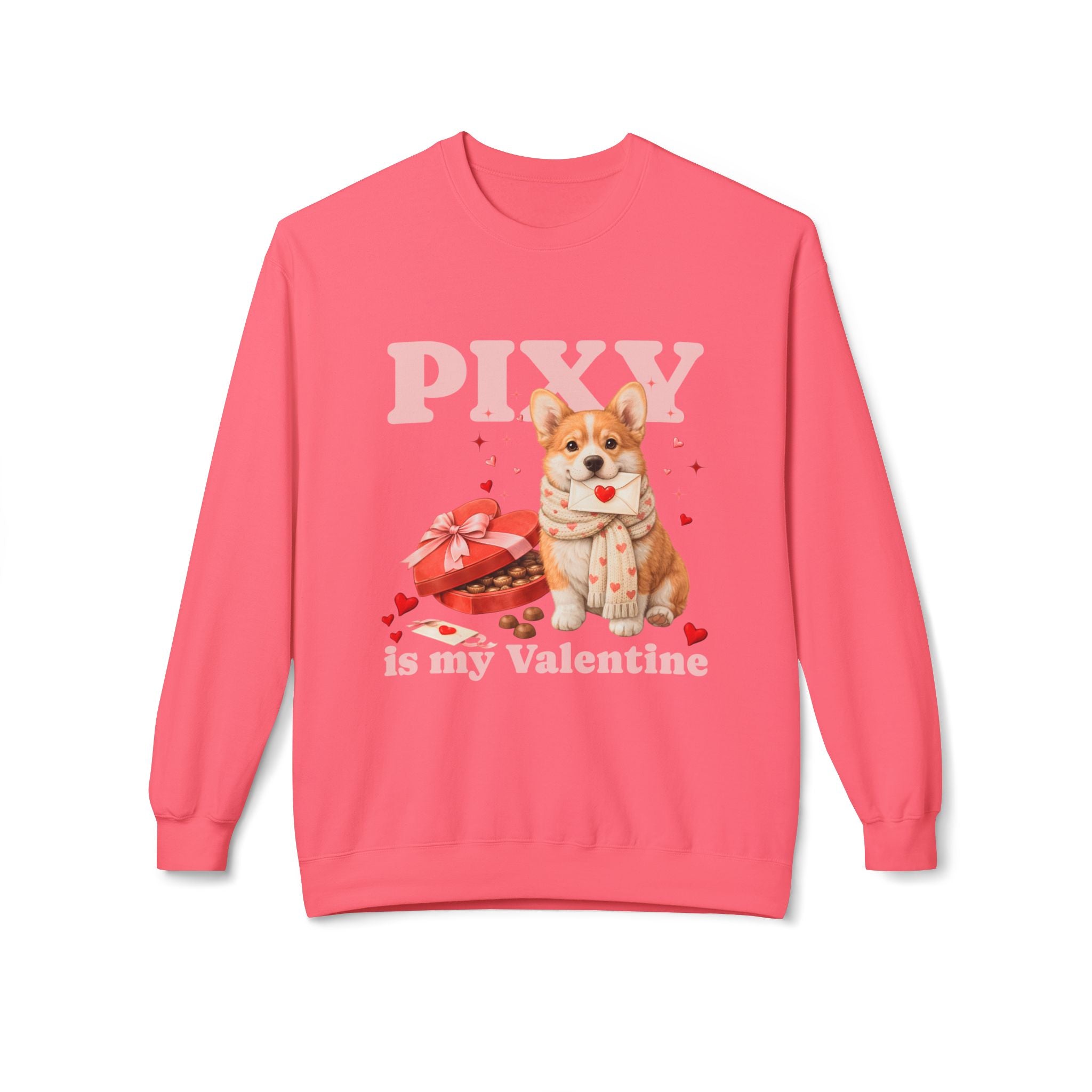 Corgi Matching Dog and Owner Valentine Shirts | Custom Dog Mom Sweatshirt and Dog Hoodie Set