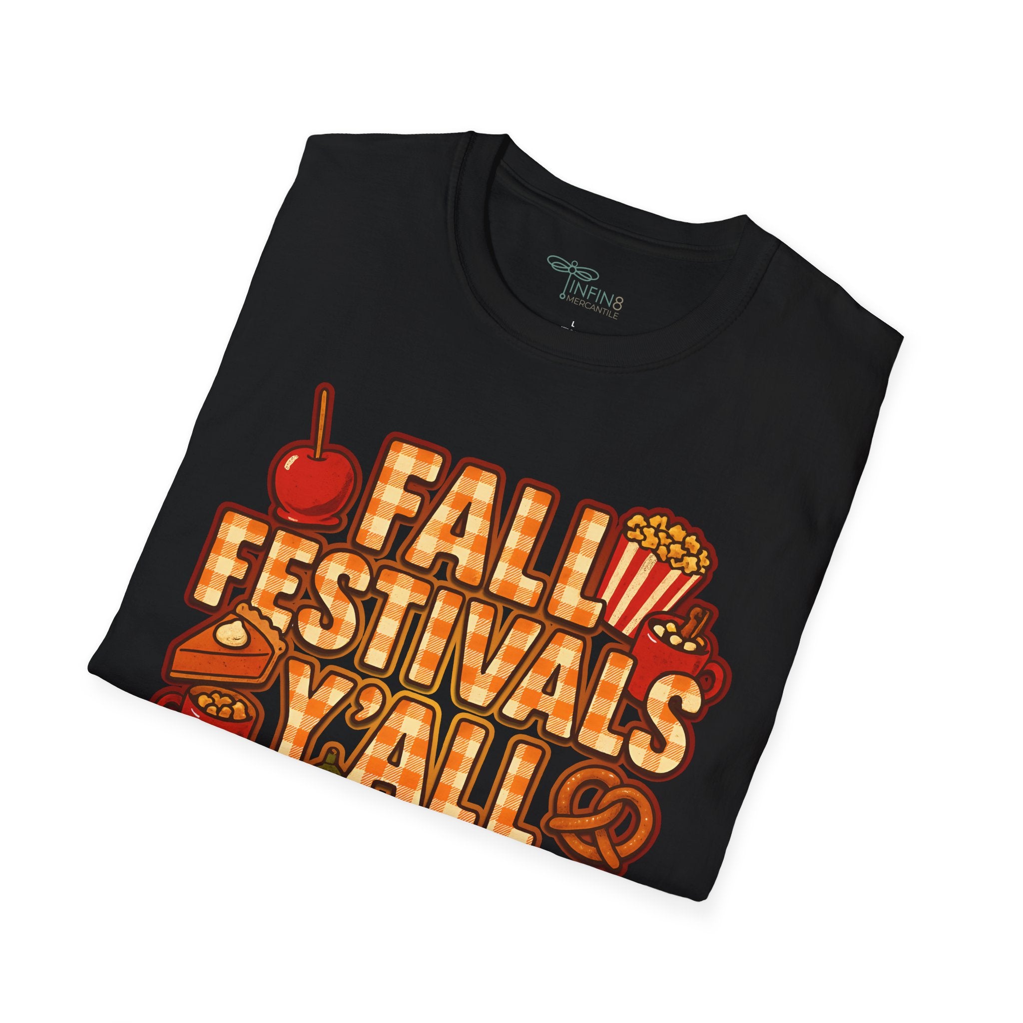 Fall Festivals Yall Shirt Cozy Fall Food Tee Gingham Autumn | Festival Shirt