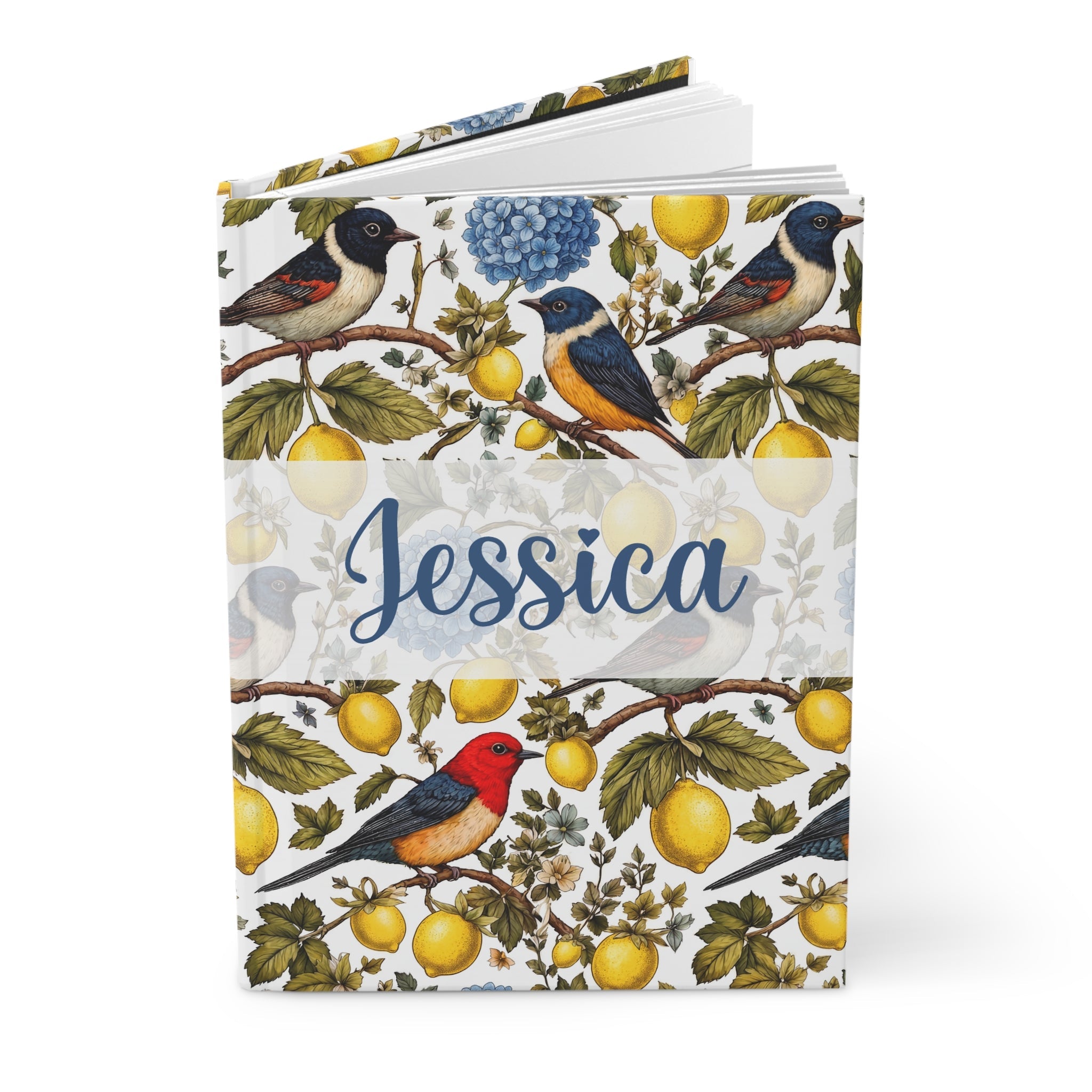 Garden Songbird | Lemon Hydrangea Journal Printify