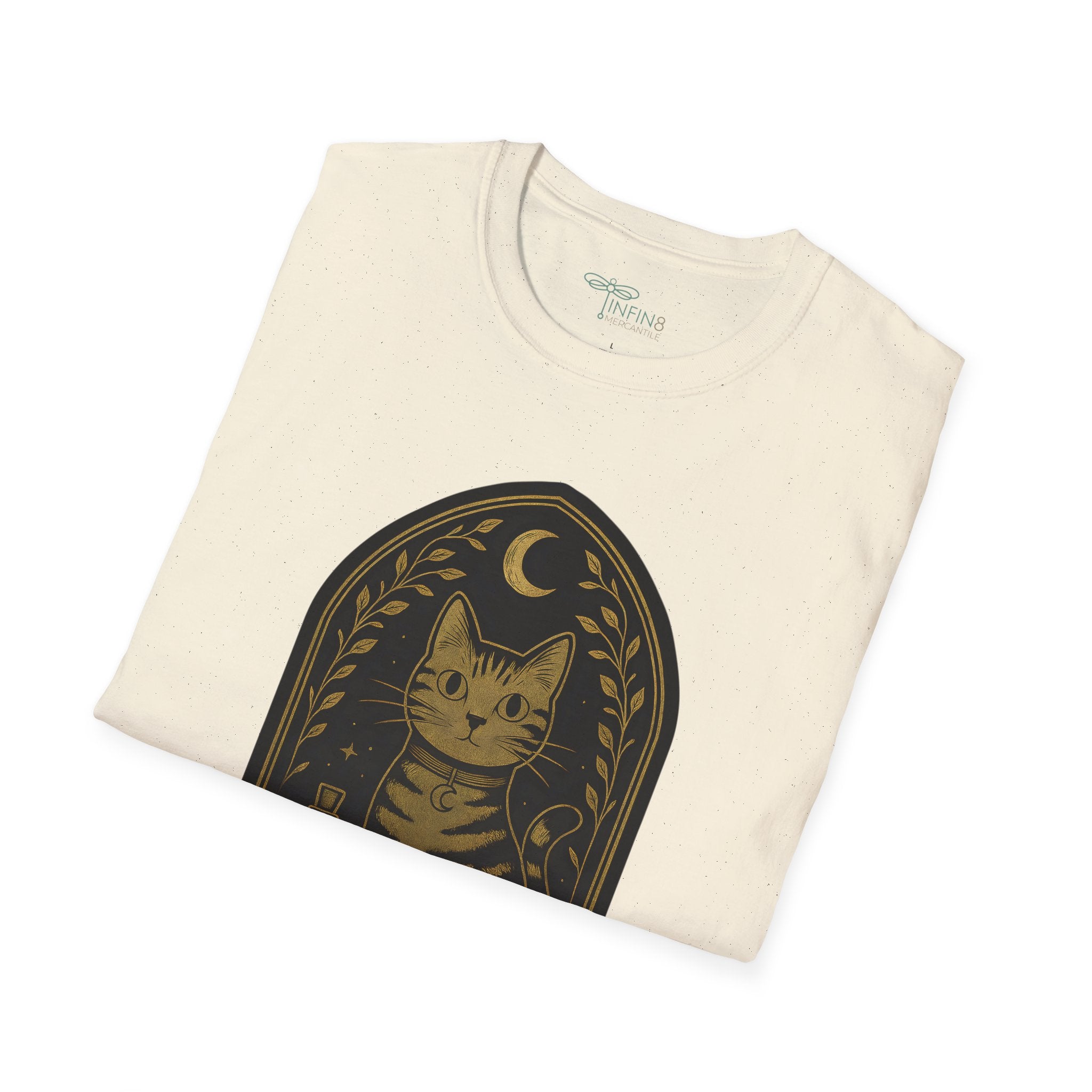 Feline Elixirs T-Shirt | Striped Cat Alchemy Graphic Tee for Mystical Pet Lovers