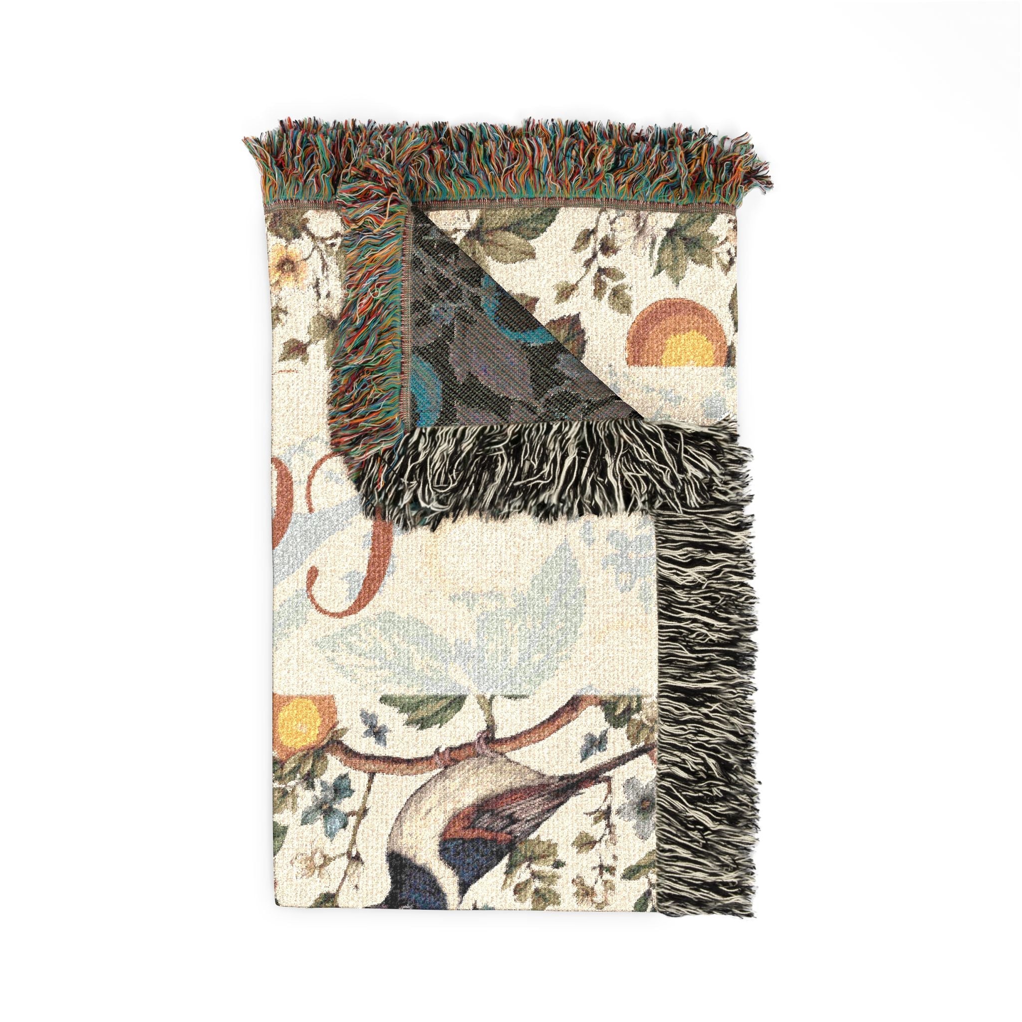 Garden Songbird | Citrus Bloom Woven Blanket Printify