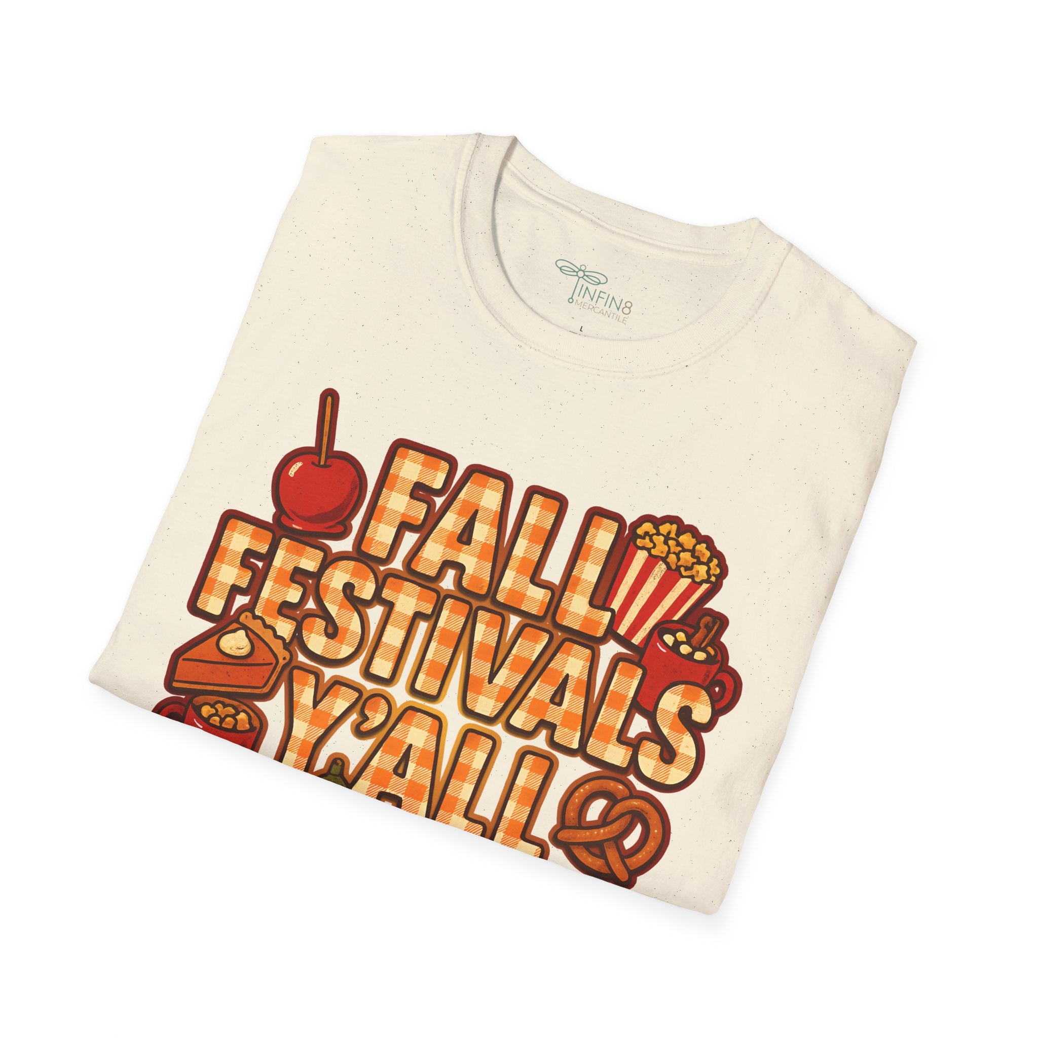 Fall Festivals Yall Shirt Cozy Fall Food Tee Gingham Autumn | Festival Shirt
