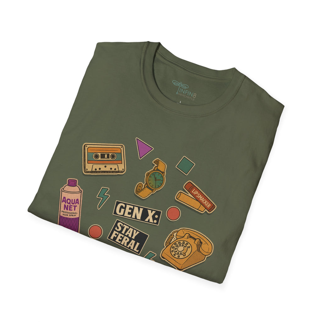 Gen-X Stay Feral Tee | Retro 80s 90s Nostalgia Shirt
