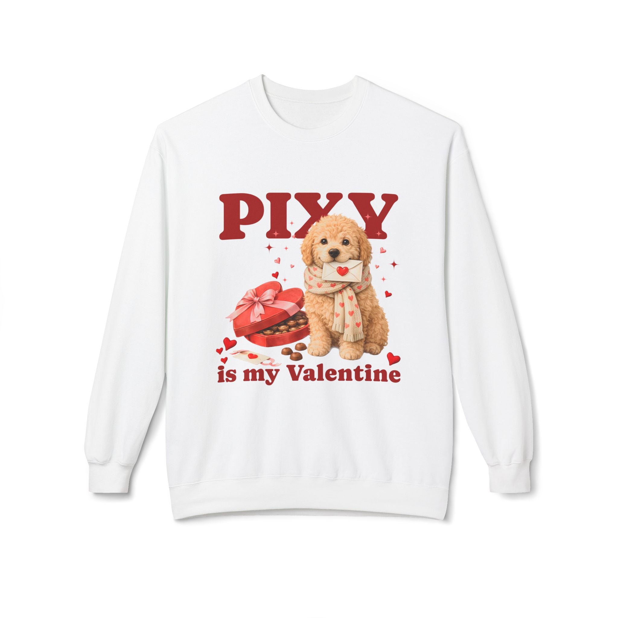 Goldendoodle Matching Dog & Owner Valentine Shirts | Custom Dog Mom Pullover Sweatshirt and Dog Hoodie Set