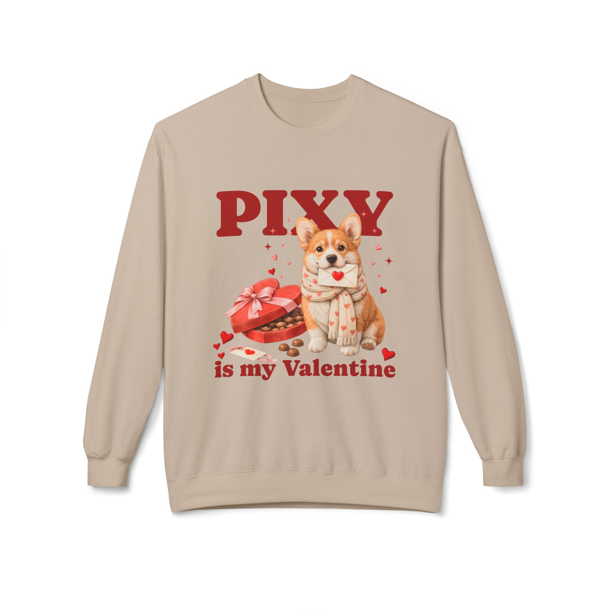 Corgi Matching Dog and Owner Valentine Shirts | Custom Dog Mom Sweatshirt and Dog Hoodie Set