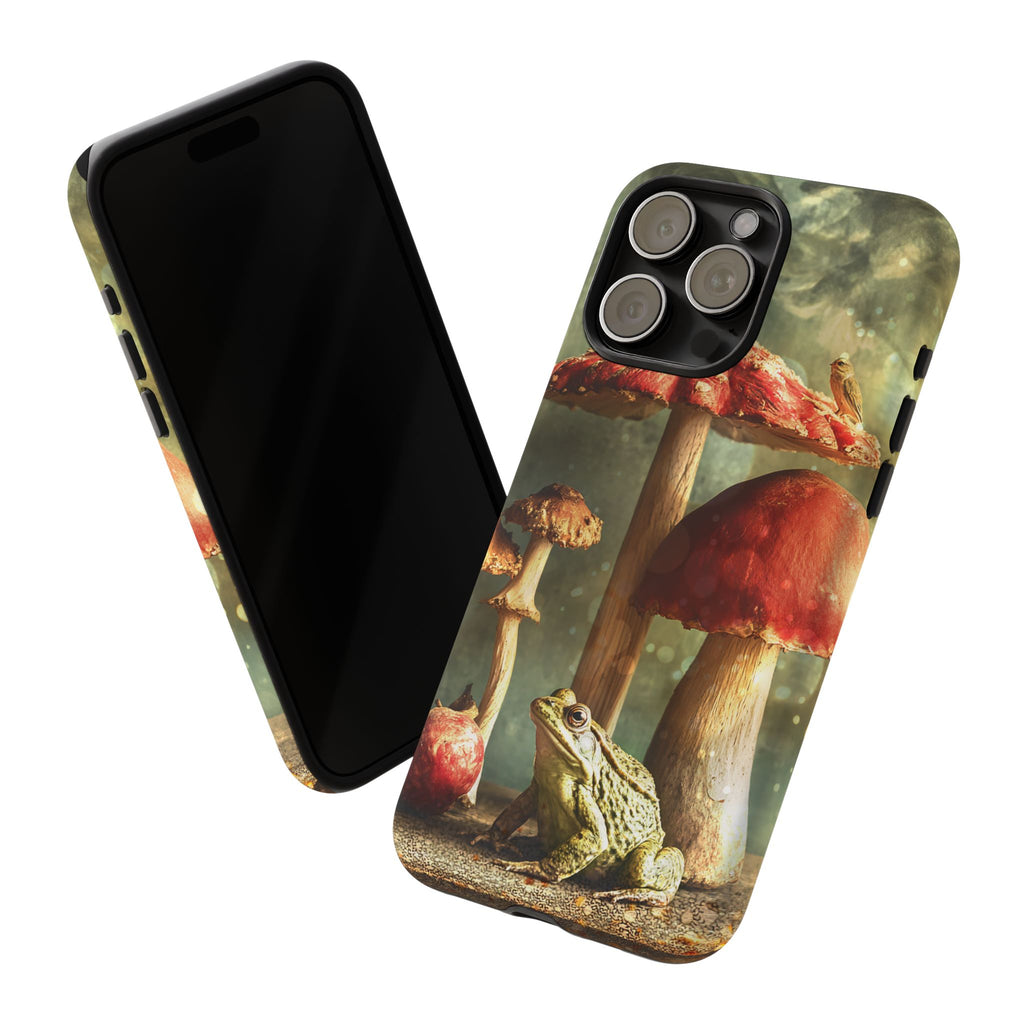 Toad and Stools Case, Crystal Phone case, Toad Stools Case - Tough Case for Toad Lovers, Gift for Her, Mushroom Decor, Toad Vibes