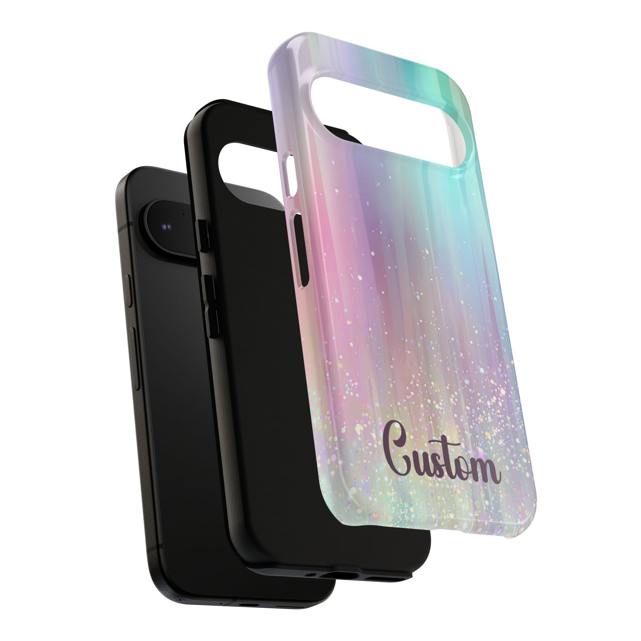 Iridescent Custom Tough Phone Case | Personalized Girly Case for iPhone Samsung Google
