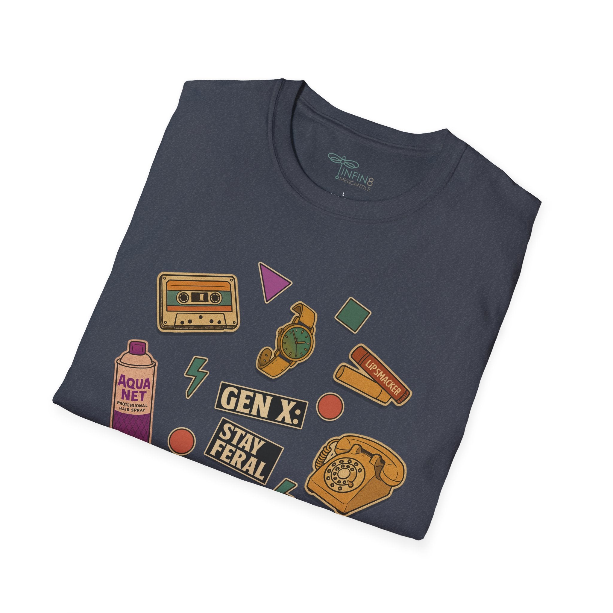Gen-X Stay Feral Tee | Retro 80s 90s Nostalgia Shirt