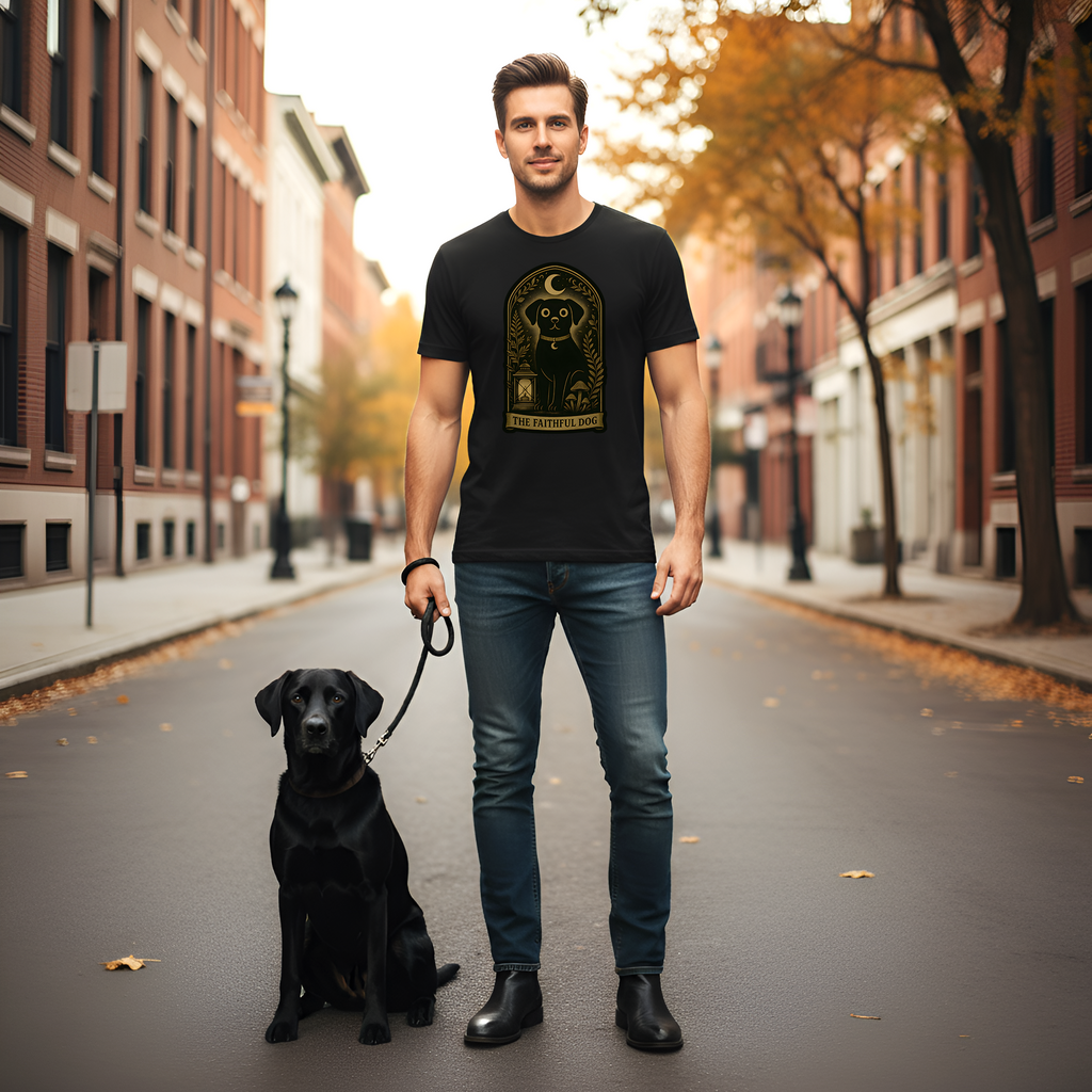 The Faithful Dog T-Shirt | The Forest Garden Collection Black Lab Pet Lover Tee