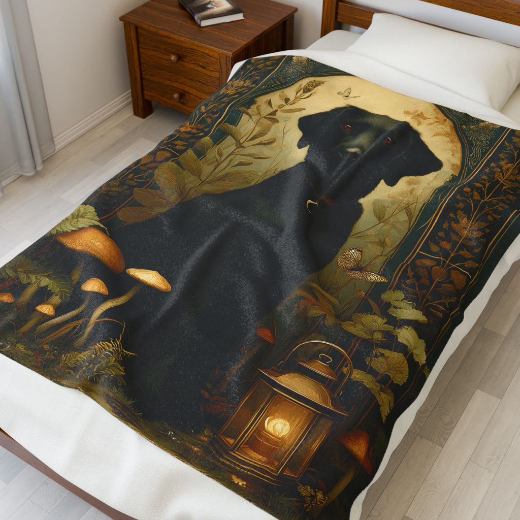 The Faithful Dog Blanket | The Forest Garden Collection Throw for Dog Lovers