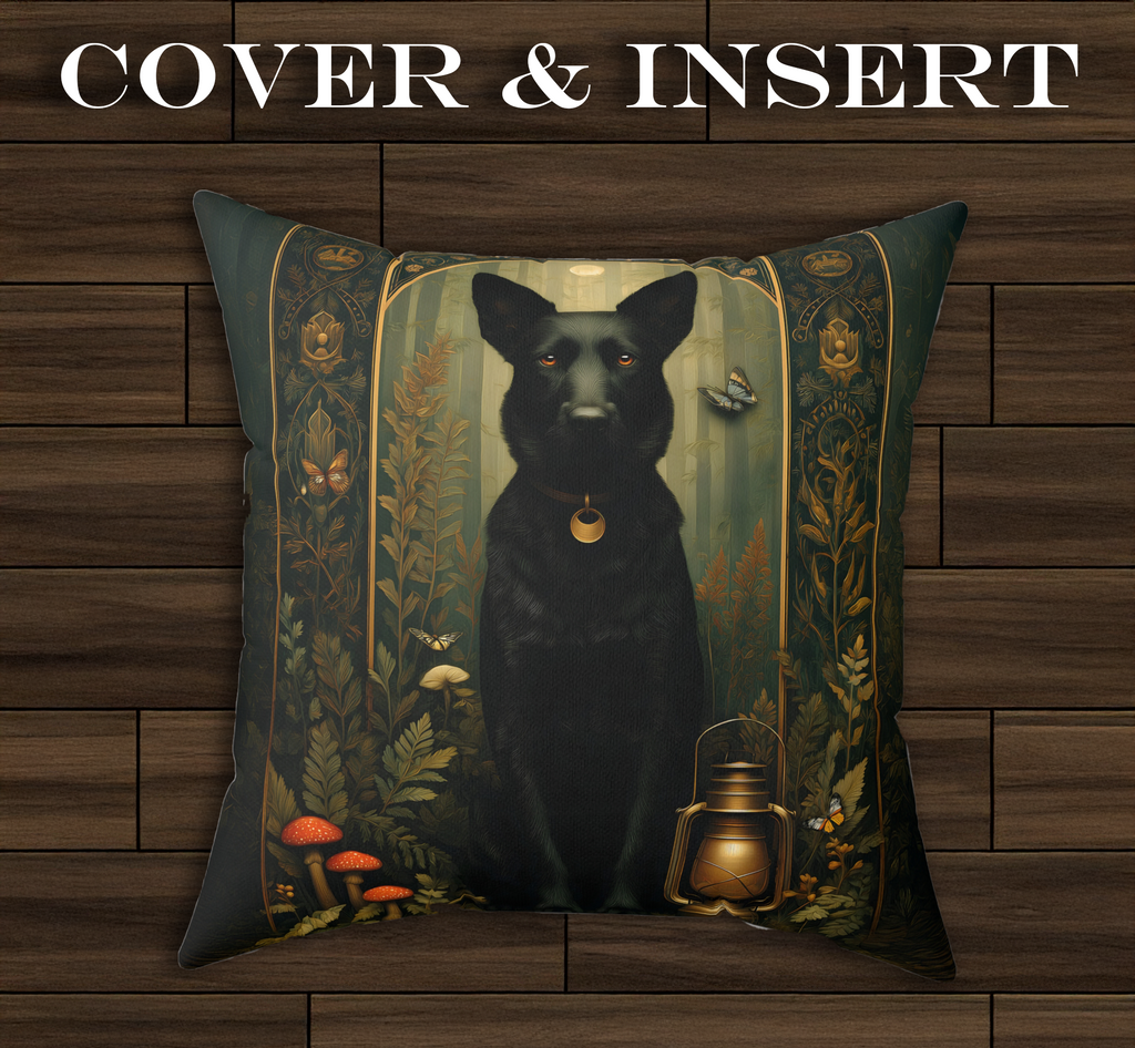 The Guardian Shepherd Pillow | The Forest Garden Collection German Shepherd Cushion