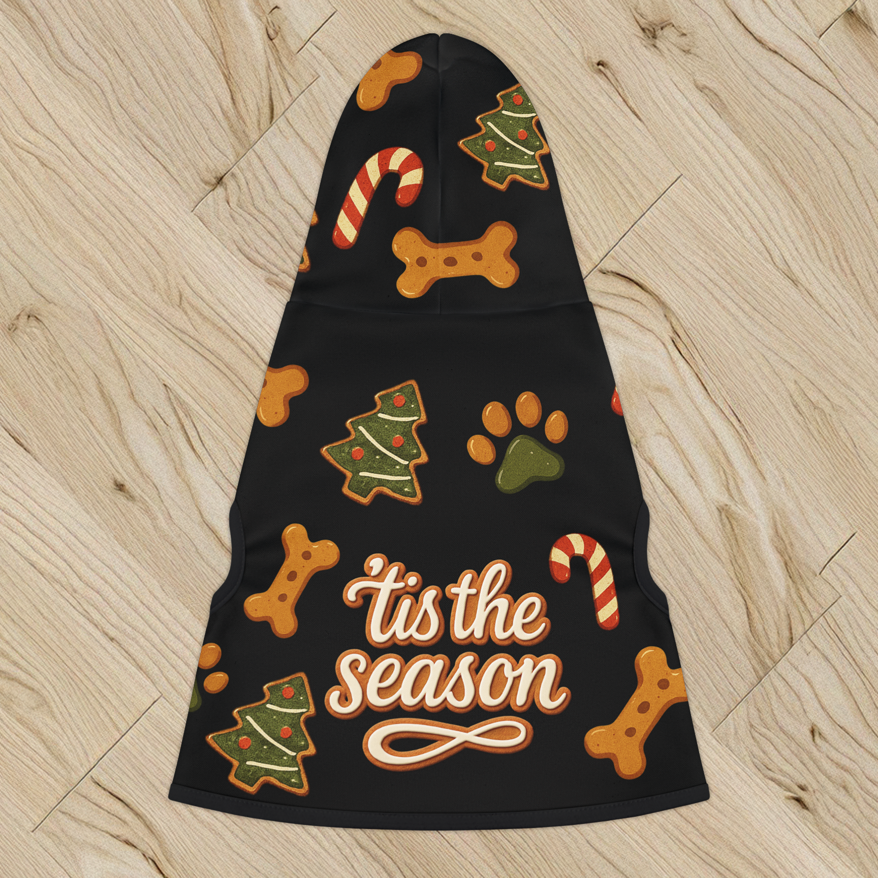 Tis The Season Biscuit Pet Hoodie | Christmas Hoodie for Dogs & Cats