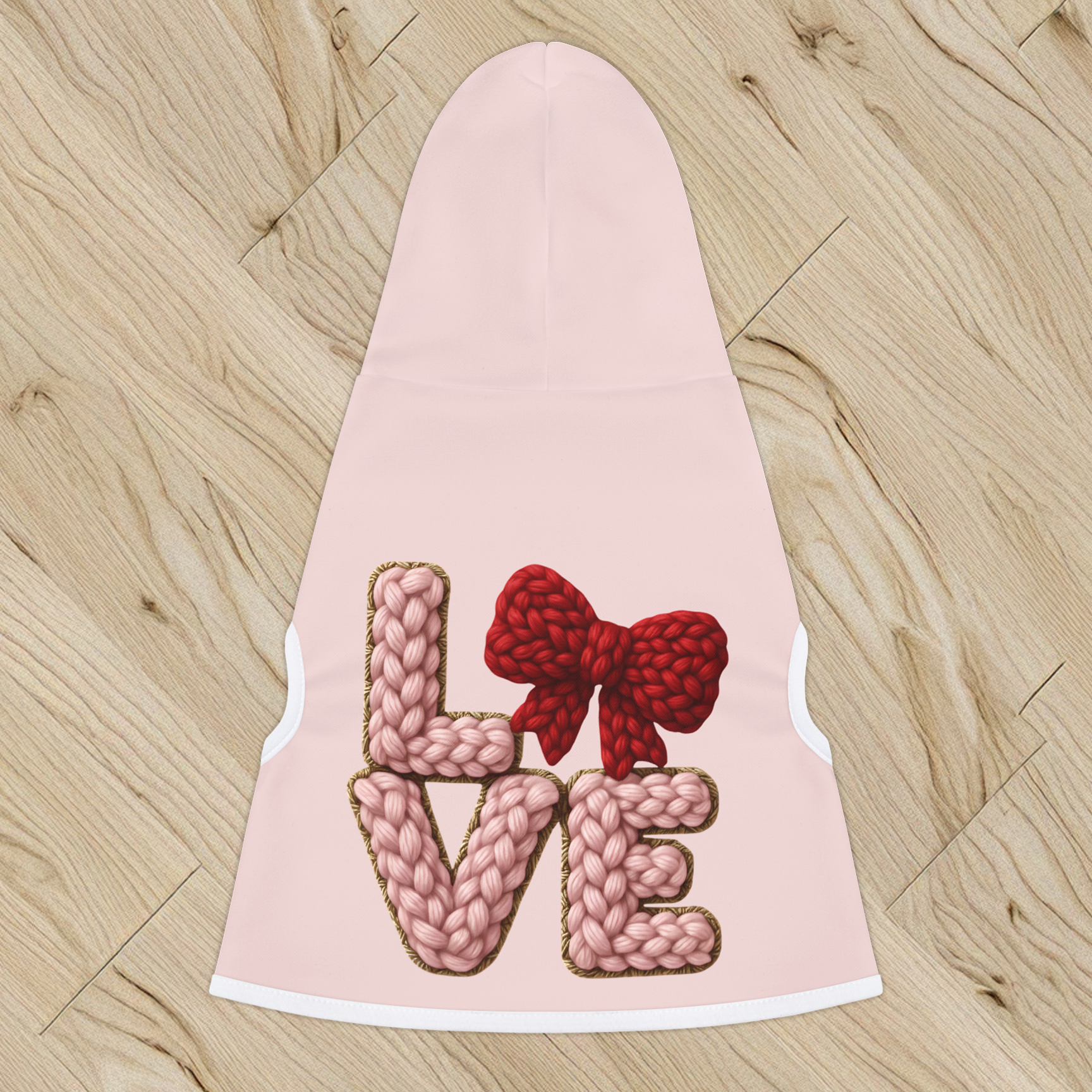 Dog Hoodie Valentine | Be Mine Heart Dog Sweater Cozy Pet Shirt