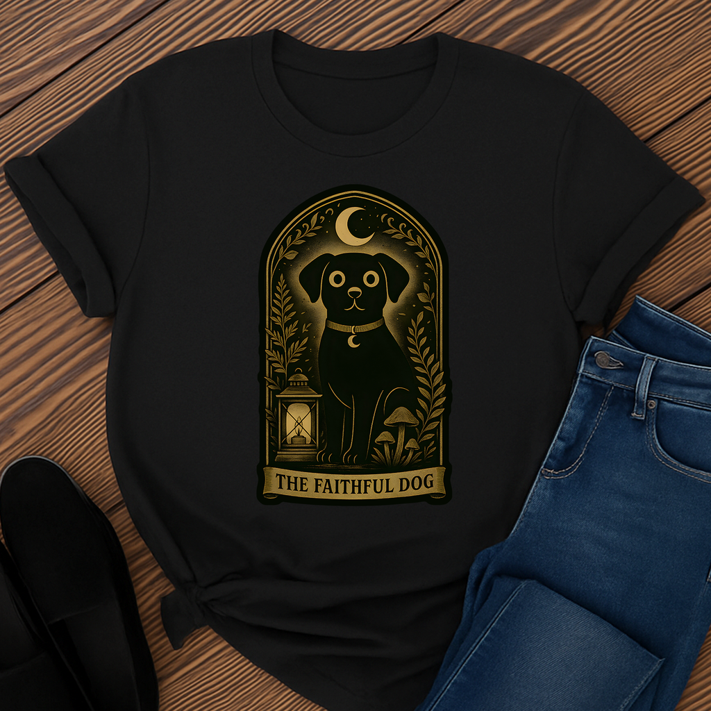 The Faithful Dog T-Shirt | The Forest Garden Collection Black Lab Pet Lover Tee