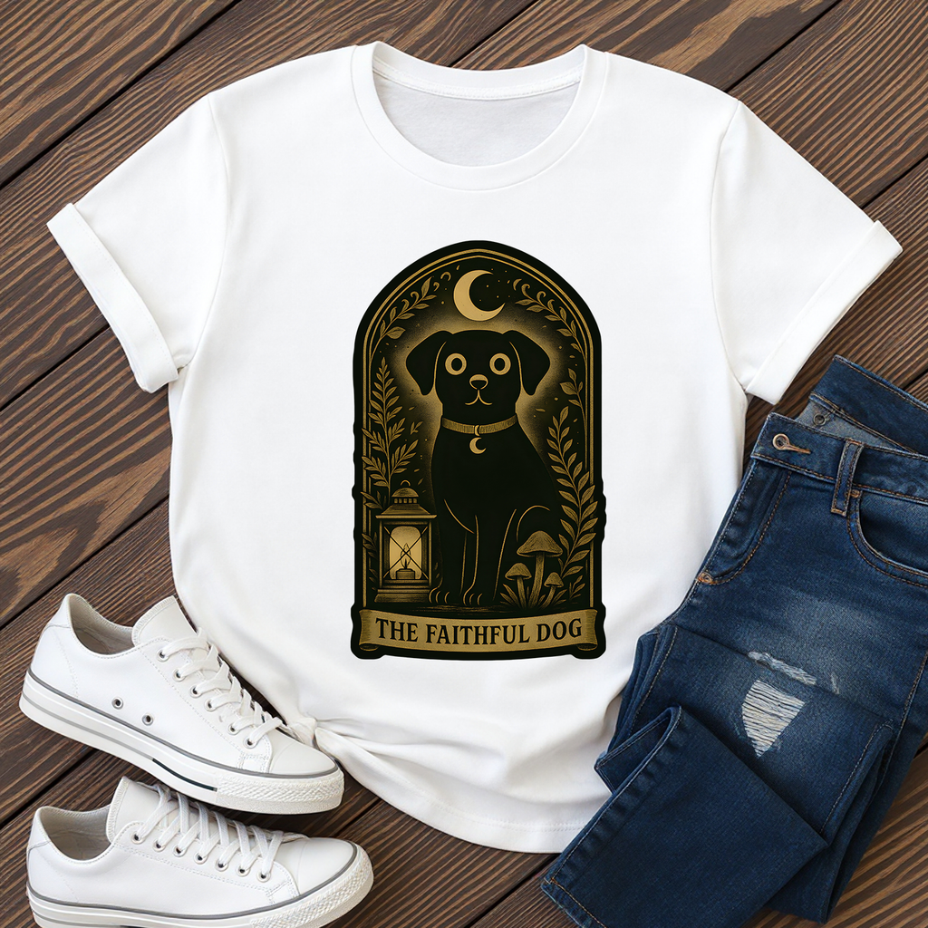 The Faithful Dog T-Shirt | The Forest Garden Collection Black Lab Pet Lover Tee