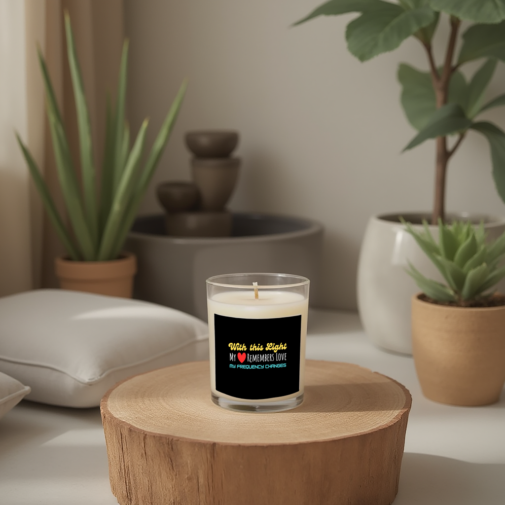 Frequency Candle | White Sage & Lavender | Aromatherapy | Meditation | Relaxation | Home Fragrance Gift for Her