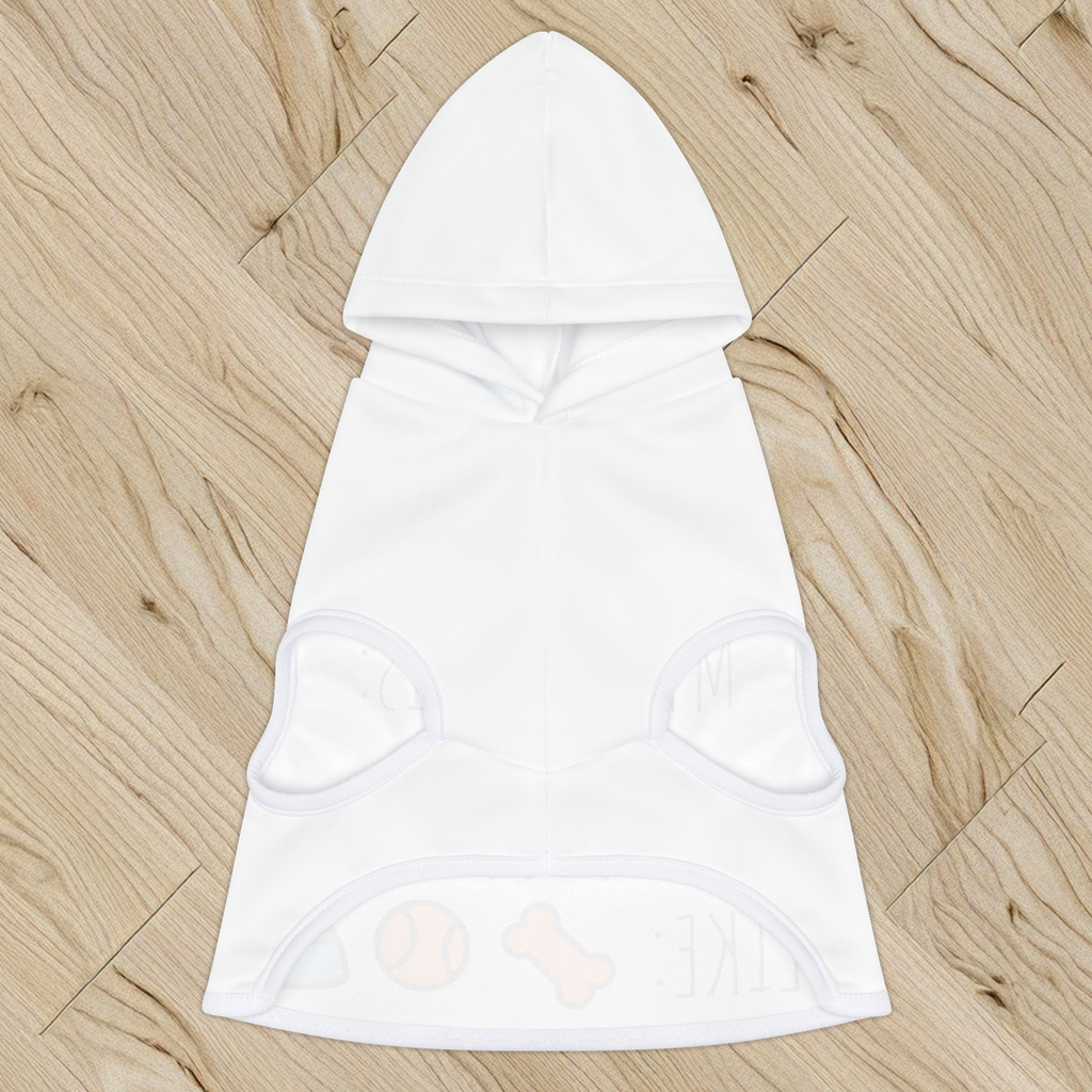 Dog Hoodie Personalized with Bone, Ball, and Food Bowl | Custom Dog Sweatshirt