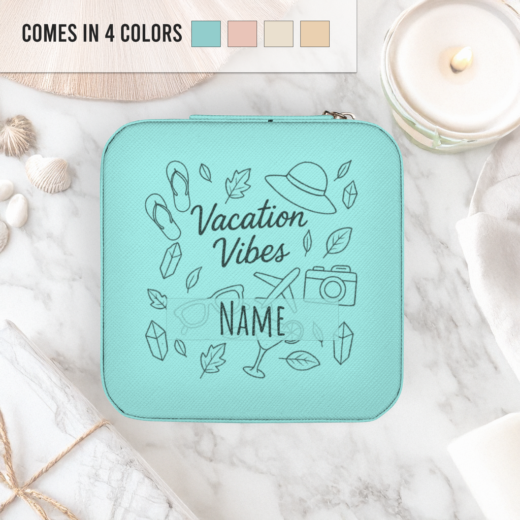 Luggage Personalized Jewelry Case | Bridesmaid Gift Travel Jewelry Box