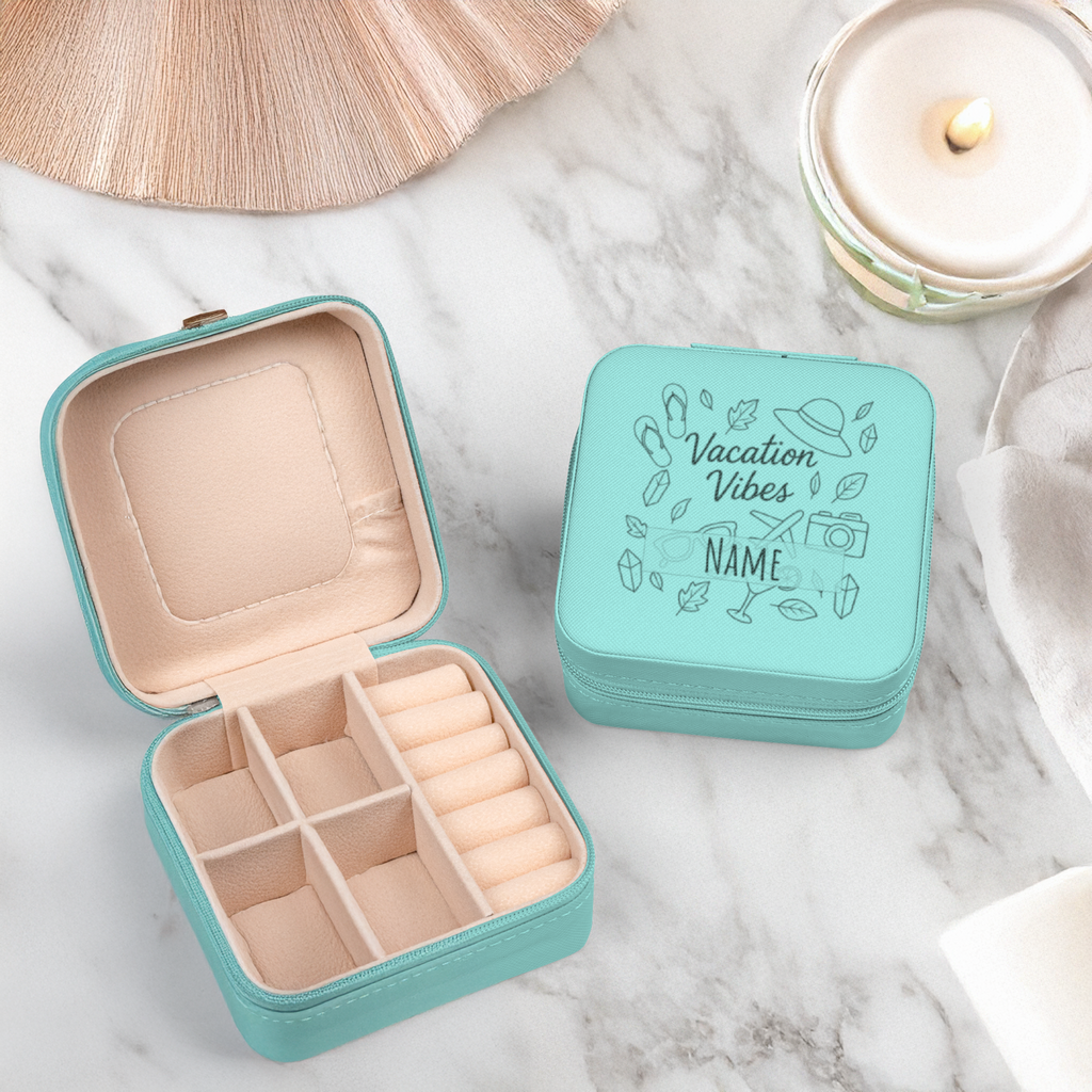 Luggage Personalized Jewelry Case | Bridesmaid Gift Travel Jewelry Box