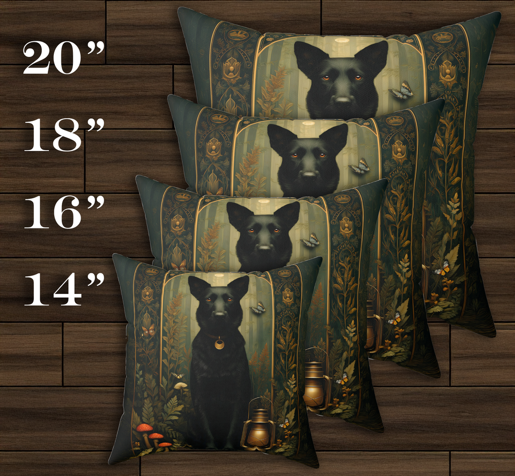 The Guardian Shepherd Pillow | The Forest Garden Collection German Shepherd Cushion