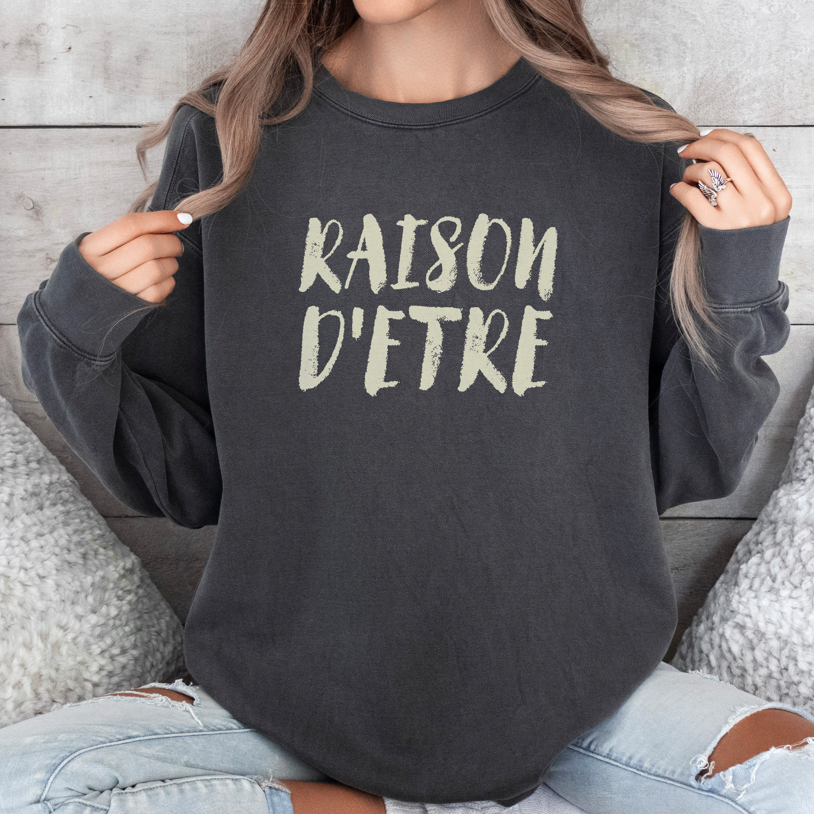 Raison d Etre Shirt | Comfort Colors Self Growth Purpose Tee, Minimalist Philosophy Top, Soft Shirt for Meaningful Living