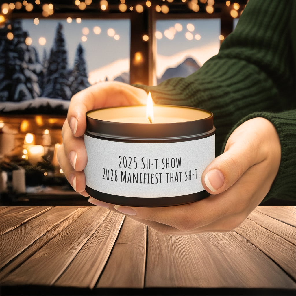 Funny Candle | 2025 Sh*t Show | 2026 Manifest | Sarcastic Stress Relief Gift for Boss or Coworker