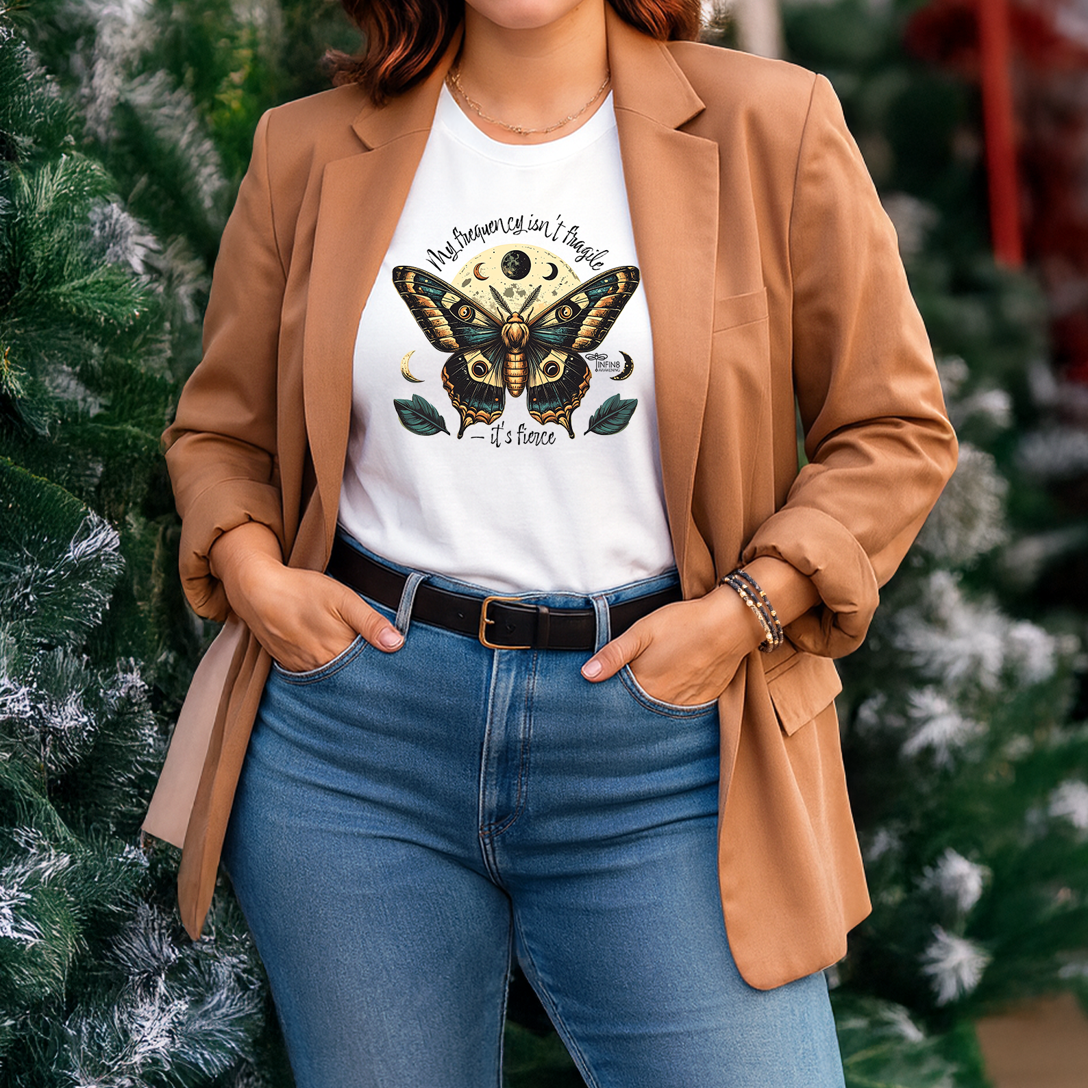 Boho Butterfly T-Shirt: Eco-Friendly Fierce Frequency Top