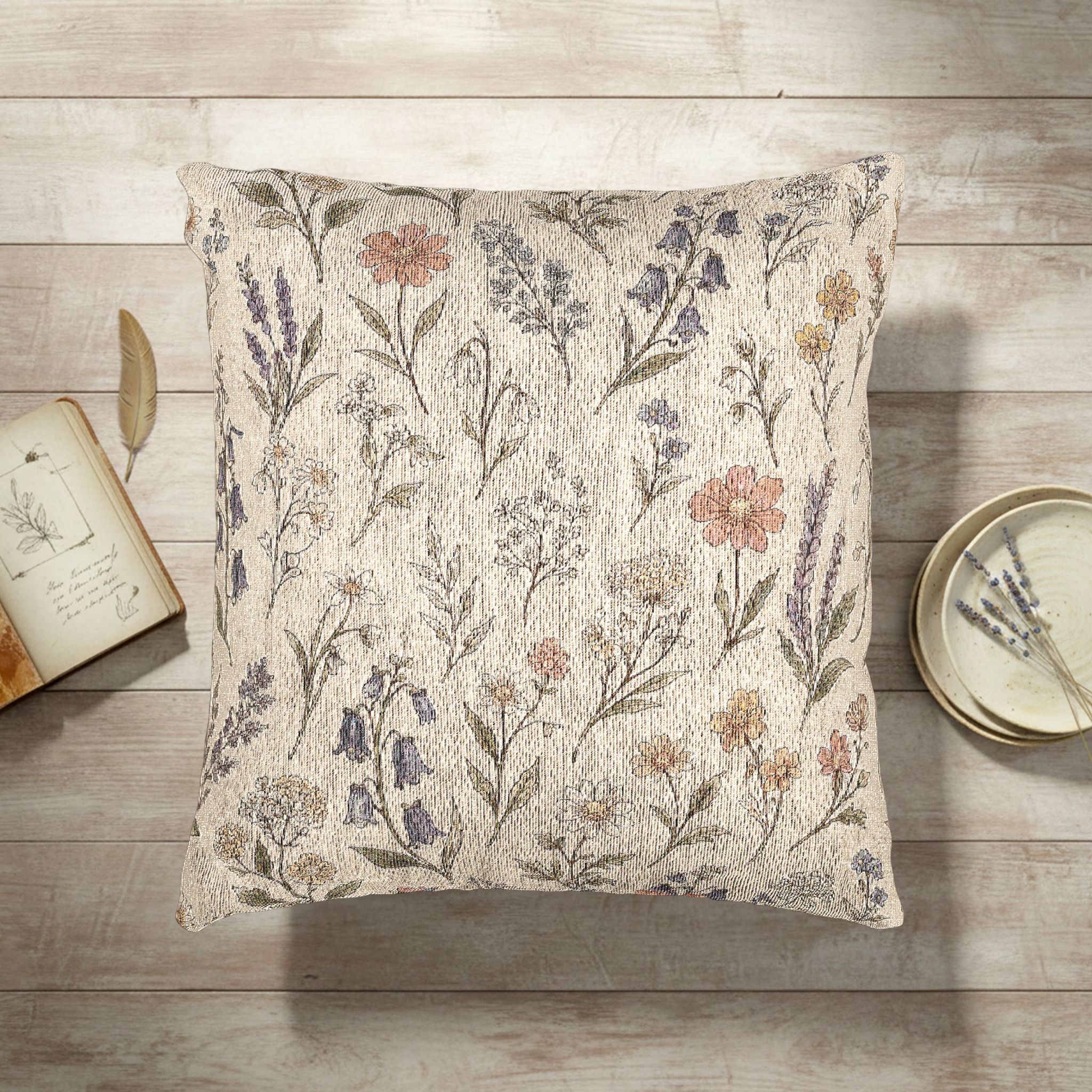 Spring Has Sprung | Warm Linen Woven Pillow Printify