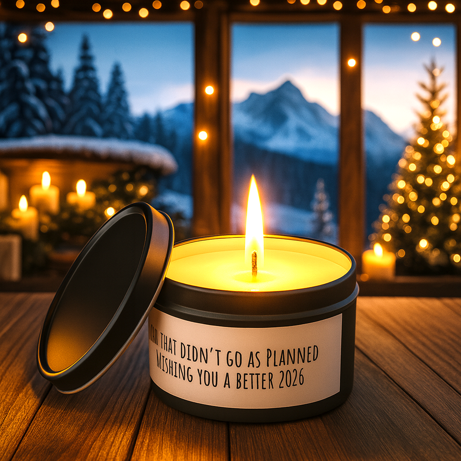 Inspirational Tin Candle | Funny Sarcastic Gift | Home Decor Self‑Care Relaxation Motivation 2026
