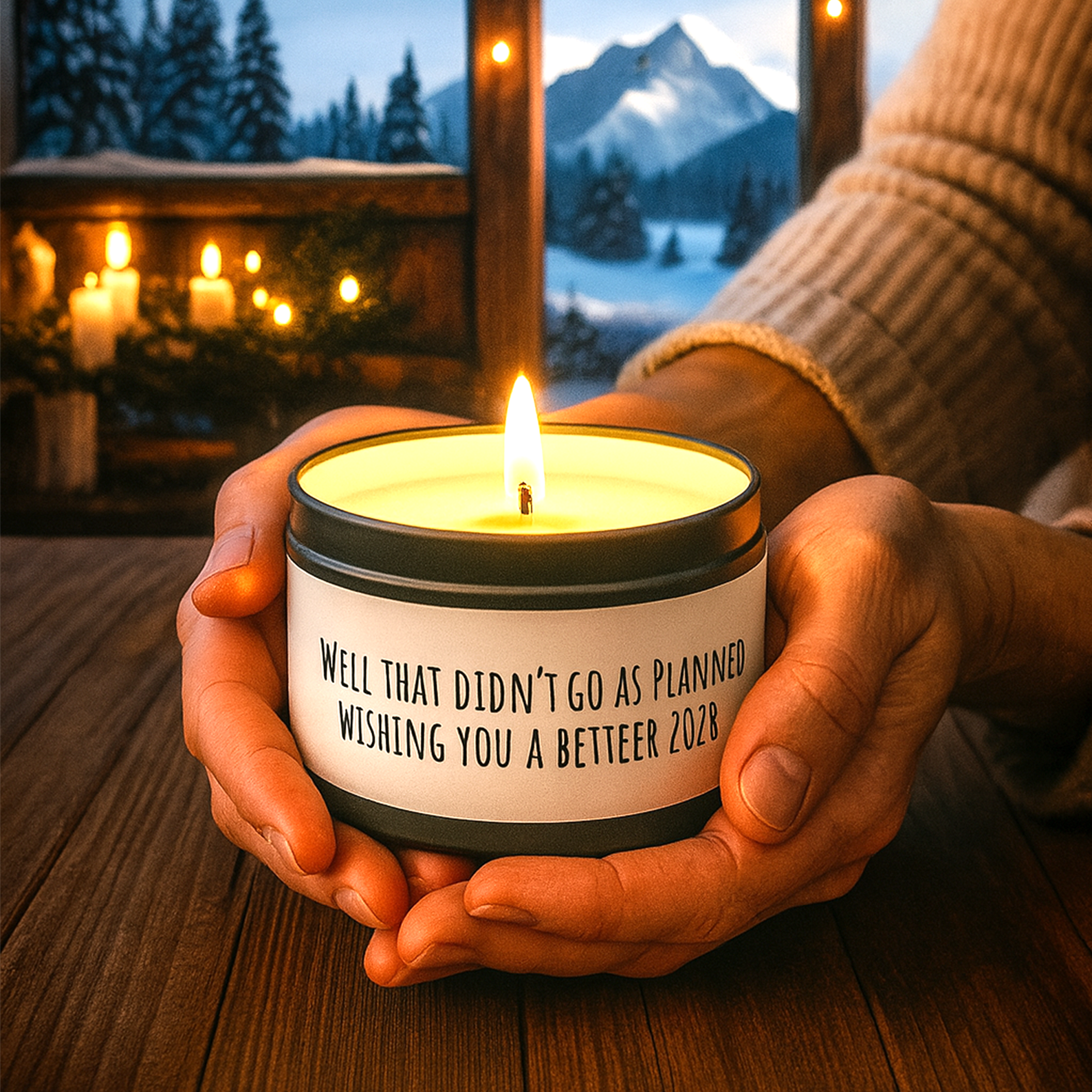 Inspirational Tin Candle | Funny Sarcastic Gift | Home Decor Self‑Care Relaxation Motivation 2026