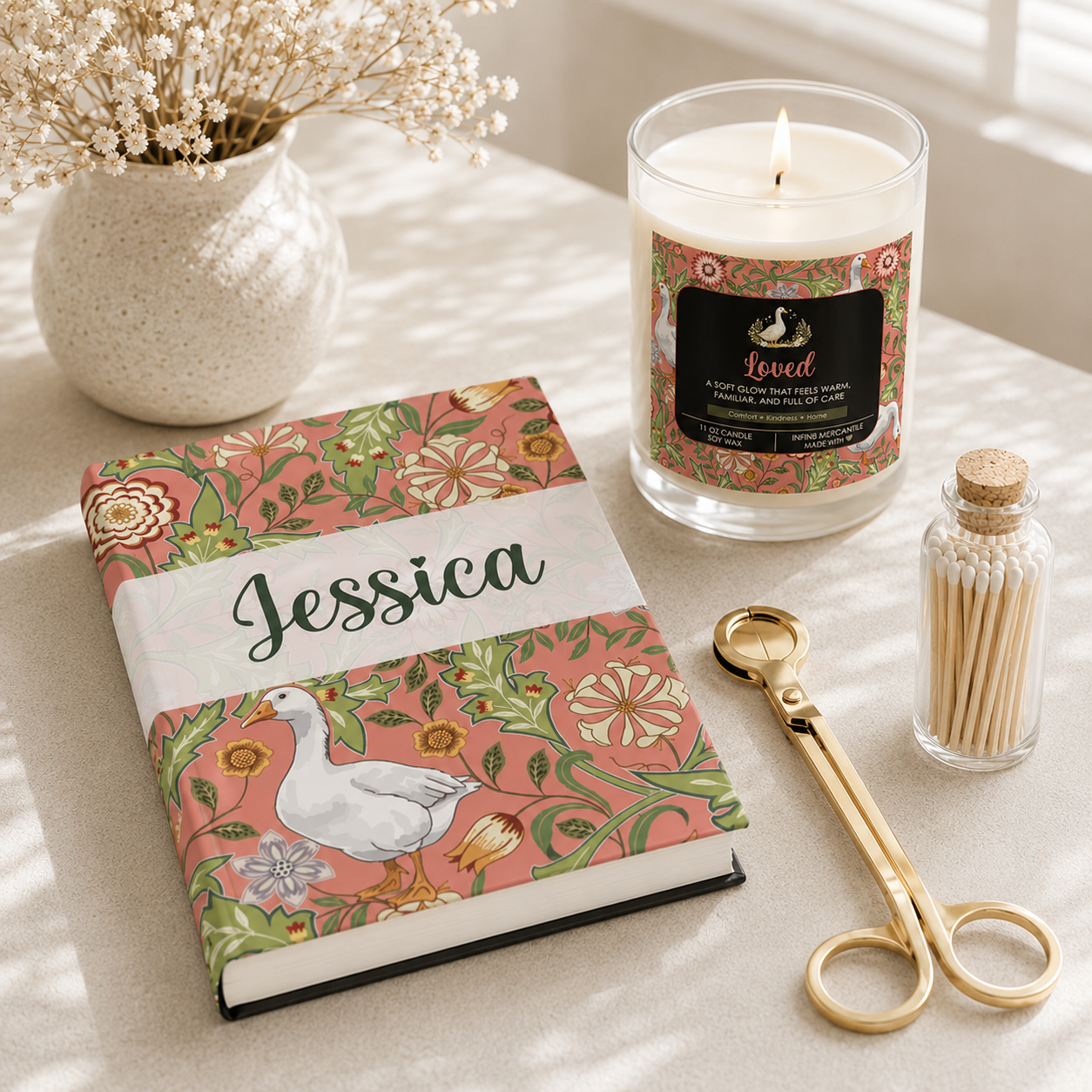 Thistle & Wing | Blush Garden Journal Printify
