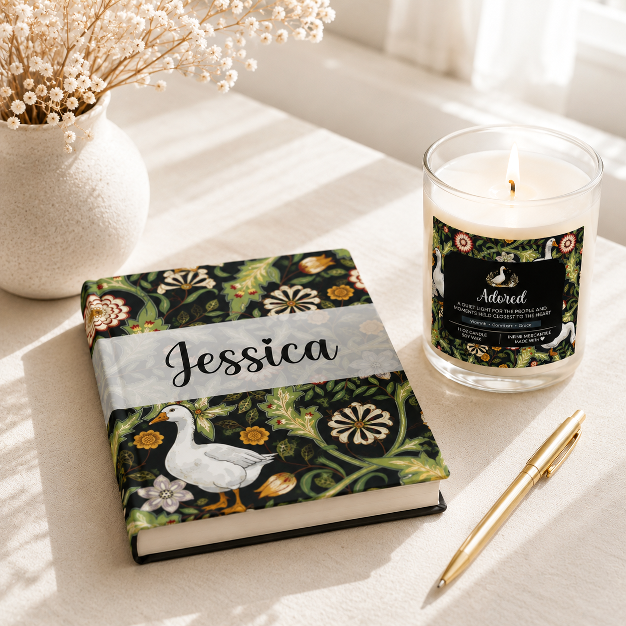 Thistle & Wing | Verdant Bloom - Calm Glow Candle Set Infin8 Mercantile
