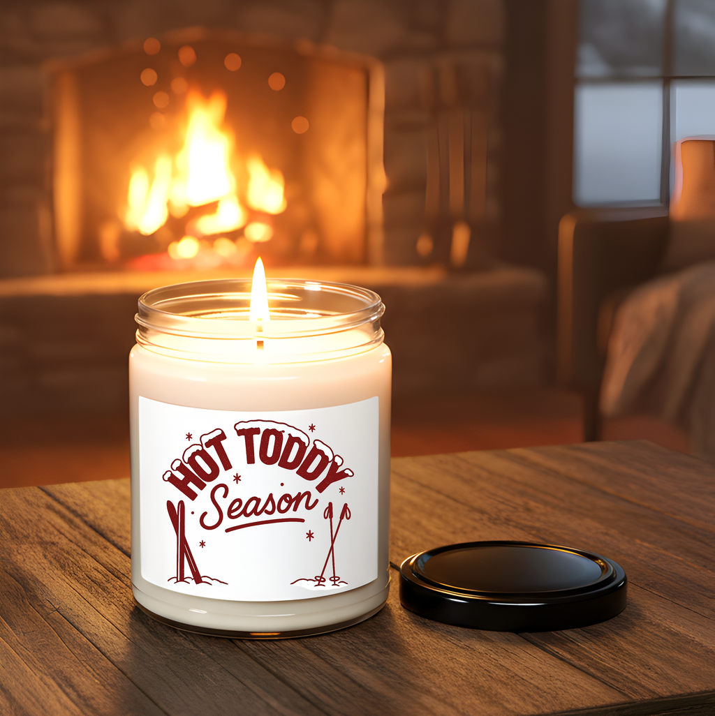 Hot Toddy Après Ski Candle | Cozy Winter Ski Lodge Scented 9oz Soy Wax Candle