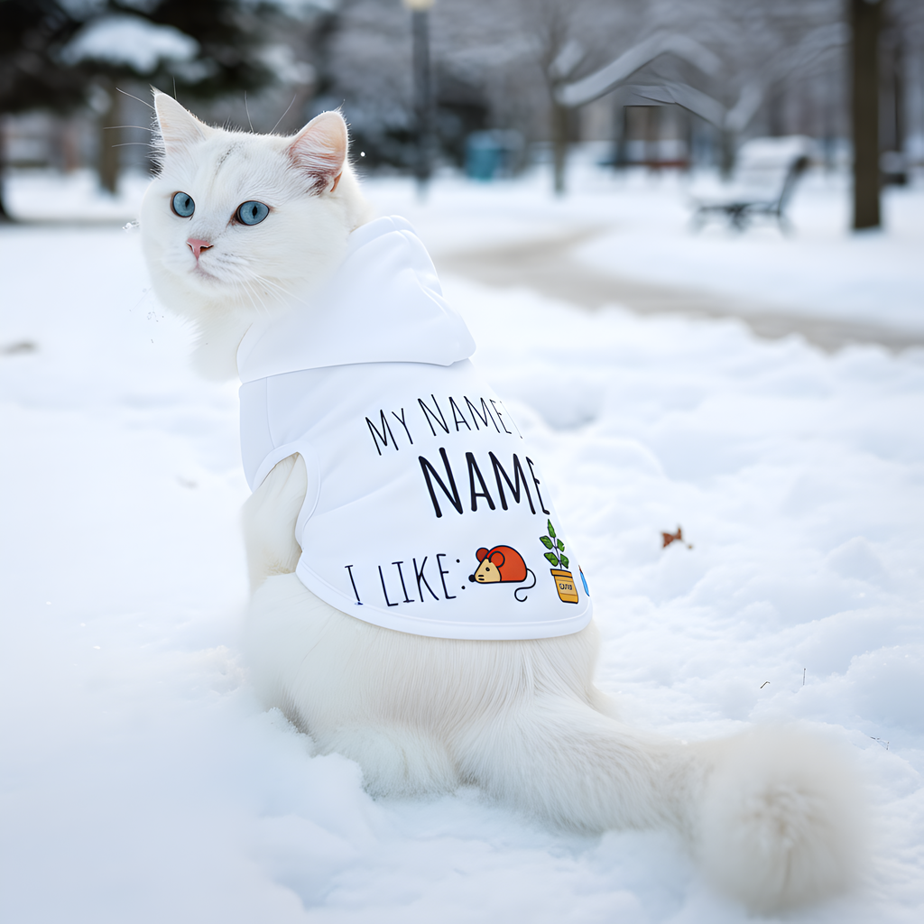 Cat Warm Hoodie | Personalized Sweater for Cold-Natured Cats