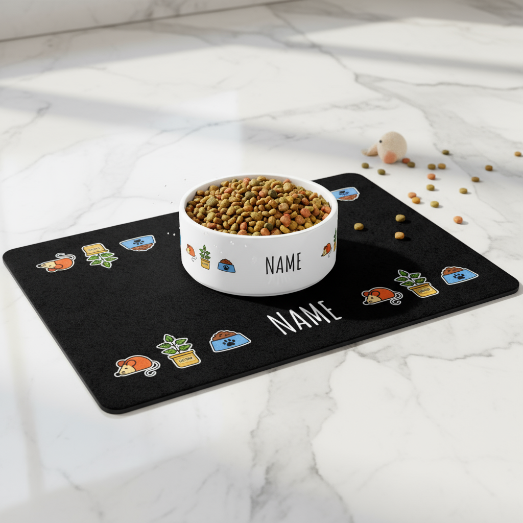 Cat Personalized Mat | Custom Kitty Placemat