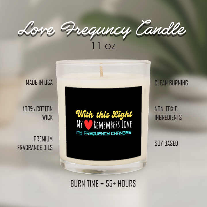 Frequency Candle | White Sage & Lavender | Aromatherapy | Meditation | Relaxation | Home Fragrance Gift for Her