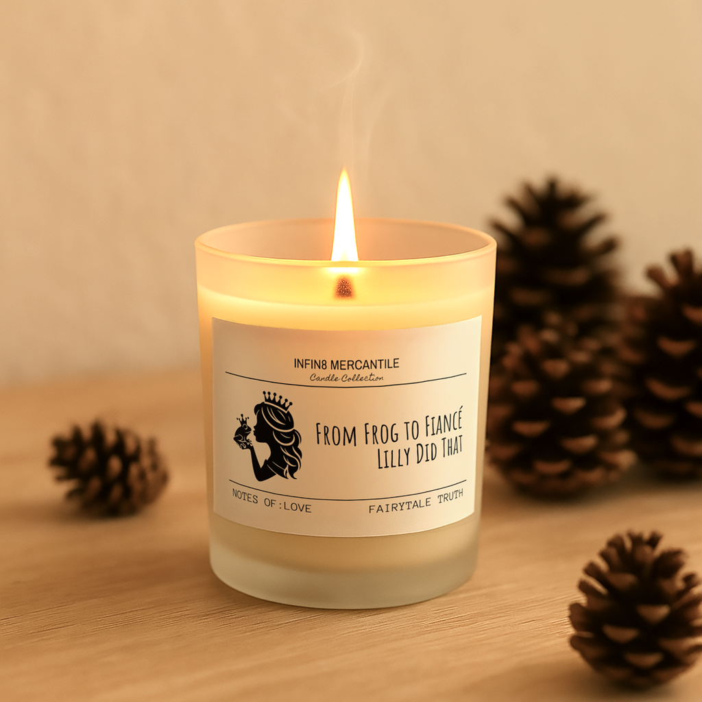 Personalized Engagement Candle | Funny Wedding Gift | Frog To Fiancé Fairytale Soy Wax Bride Candle