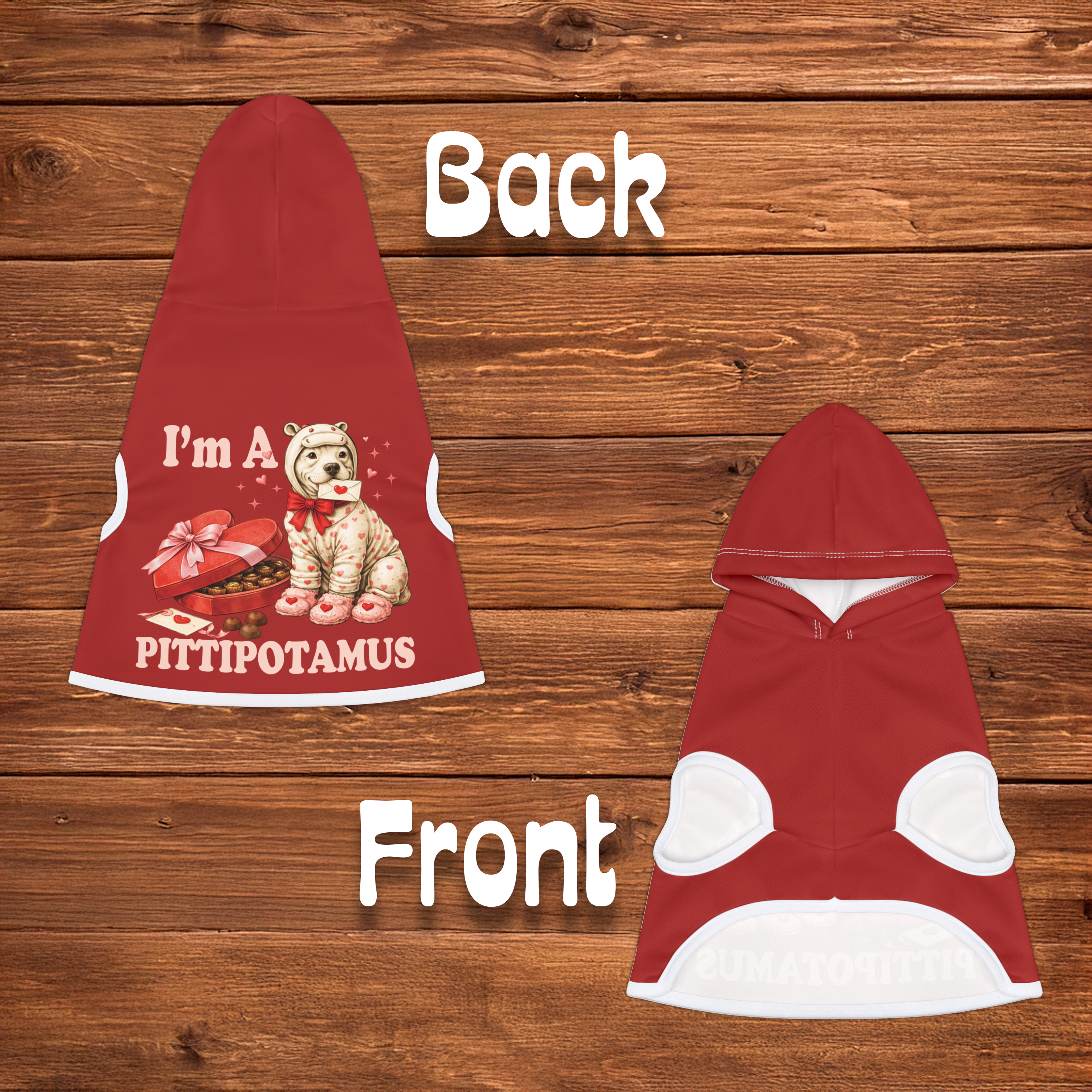 Pitbull Hoodie | Im a Pittipotamus Dog Hoodie | Humorous Dog Owner Gift Matching Pitbull Sweatshirt & Blanket