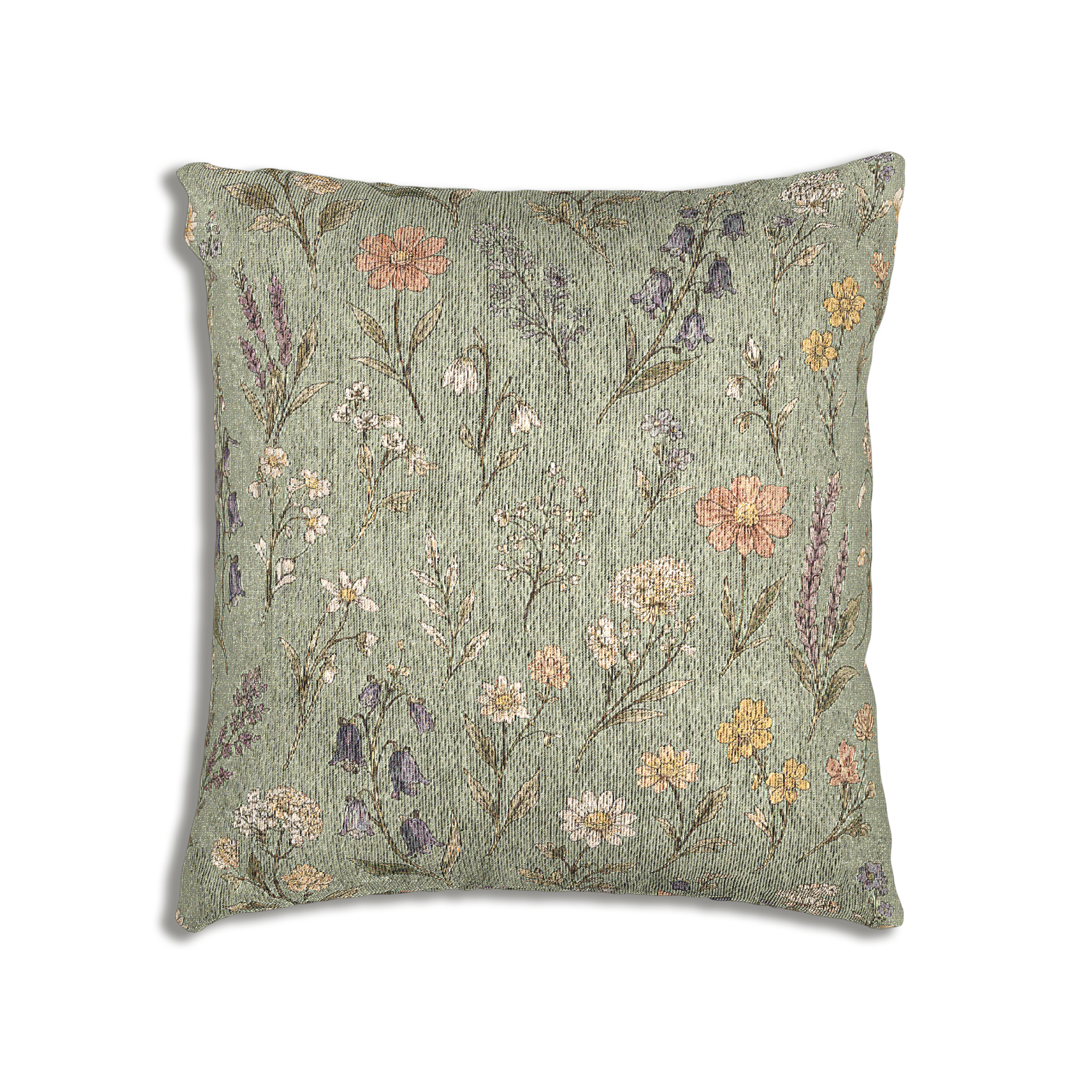 Spring Has Sprung | Green Woven Pillow Printify